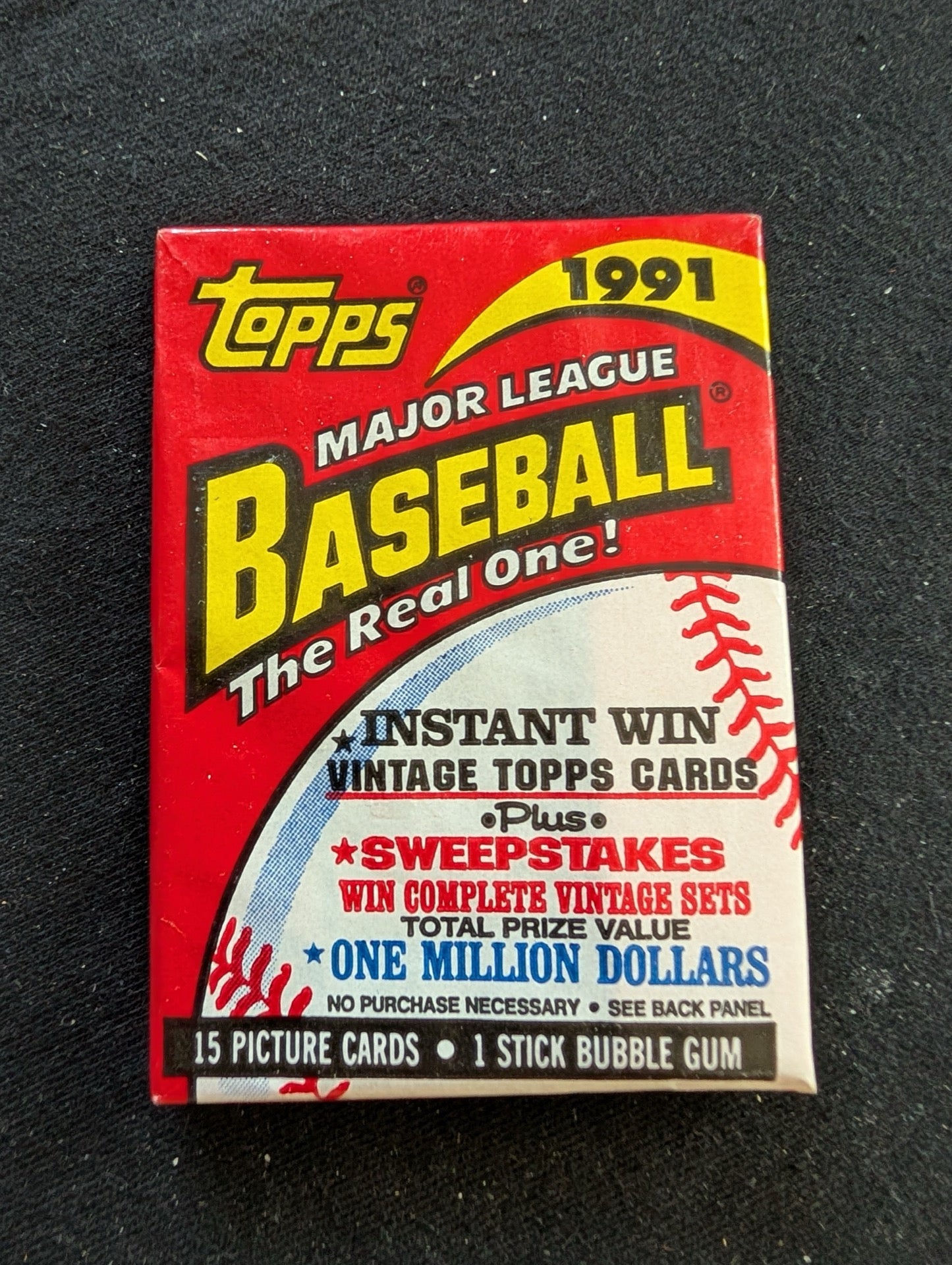 Lot of 6 Sealed 1991 Topps Baseball Wax Packs - Small Lot, Big Nostalgia