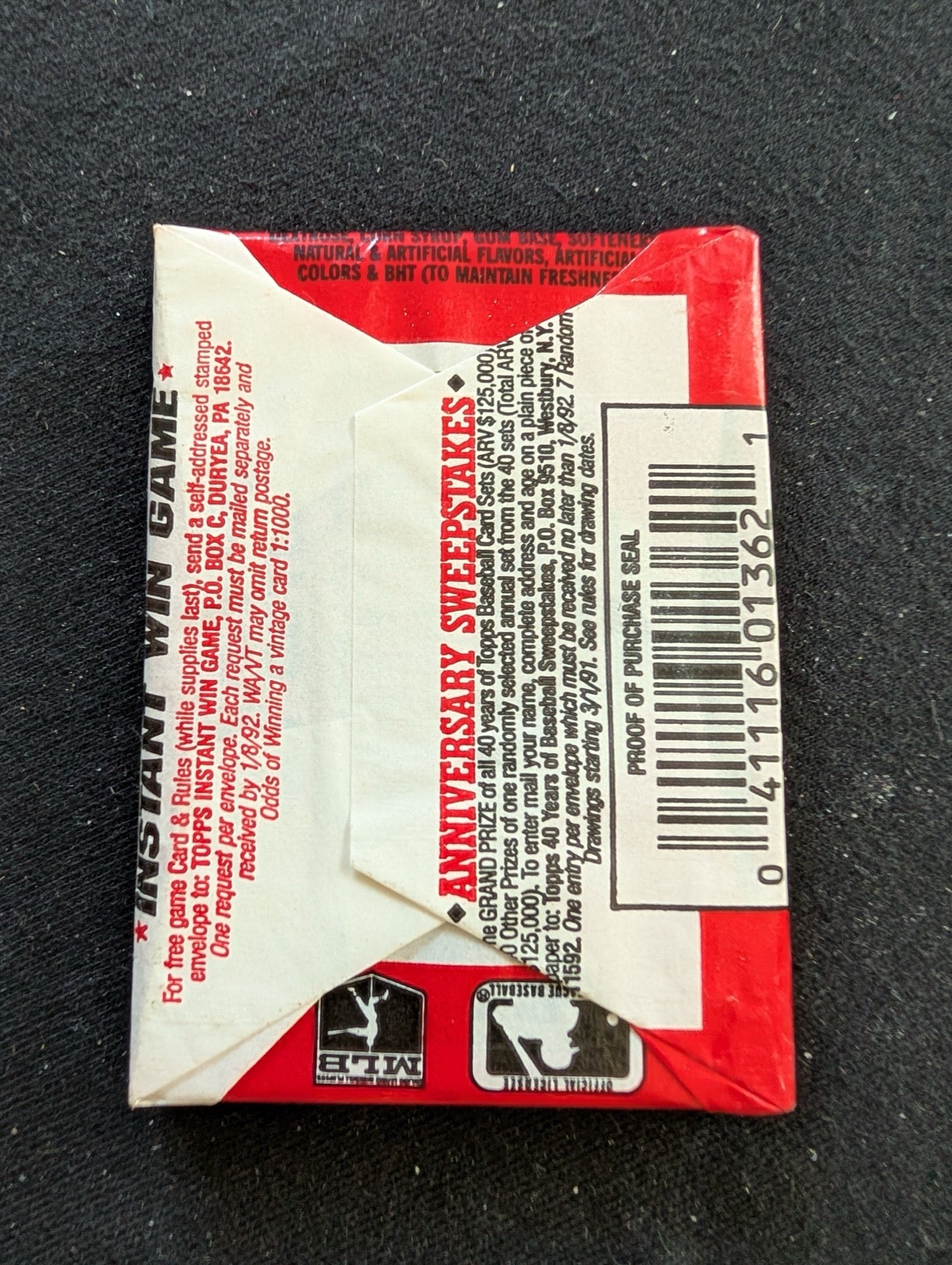 Lot of 6 Sealed 1991 Topps Baseball Wax Packs - Small Lot, Big Nostalgia