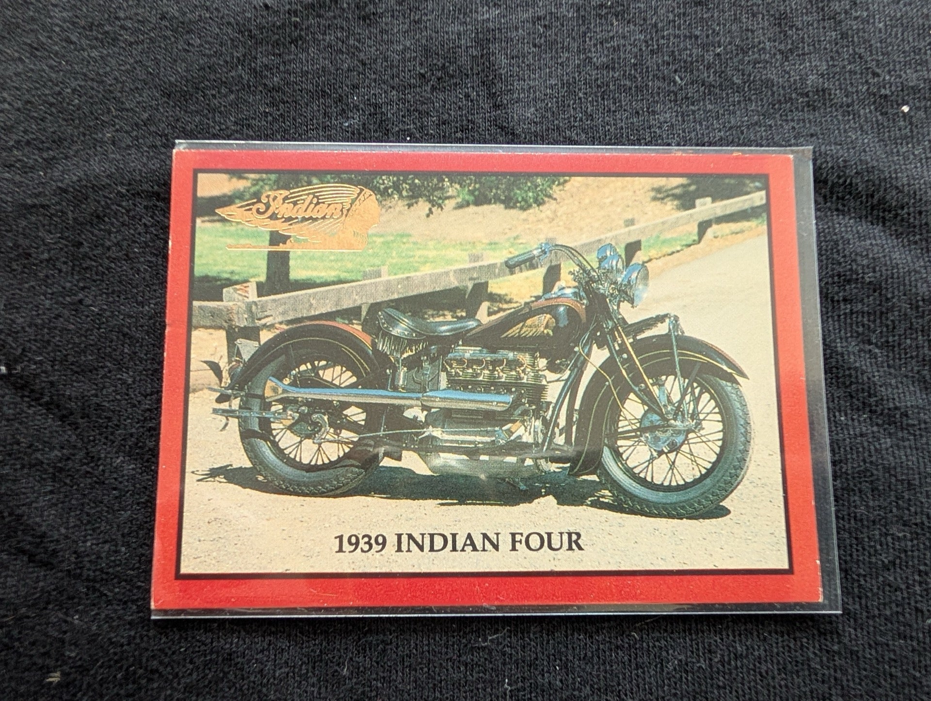 Lot of 8 Vintage Indian Motorcycle Trading Cards + Sweepstakes Card - 1939 Four