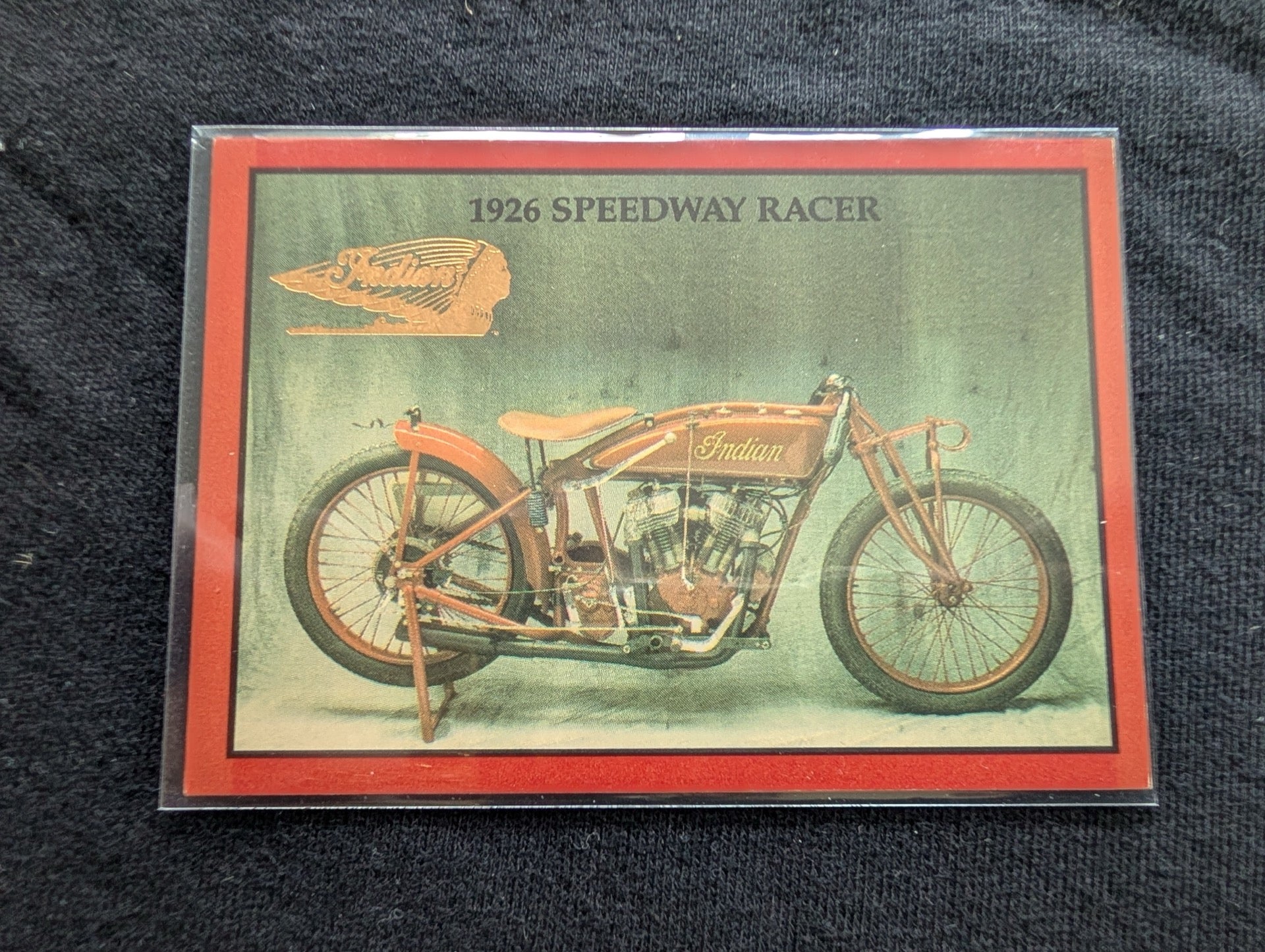 Lot of 8 Vintage Indian Motorcycle Trading Cards + Sweepstakes Card - 1939 Four