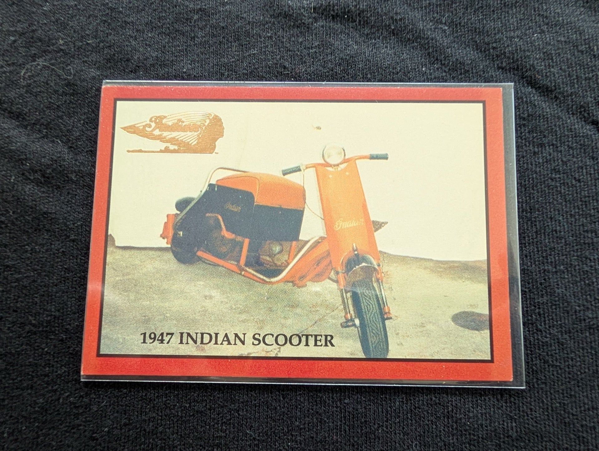 Lot of 8 Vintage Indian Motorcycle Trading Cards + Sweepstakes Card - 1939 Four