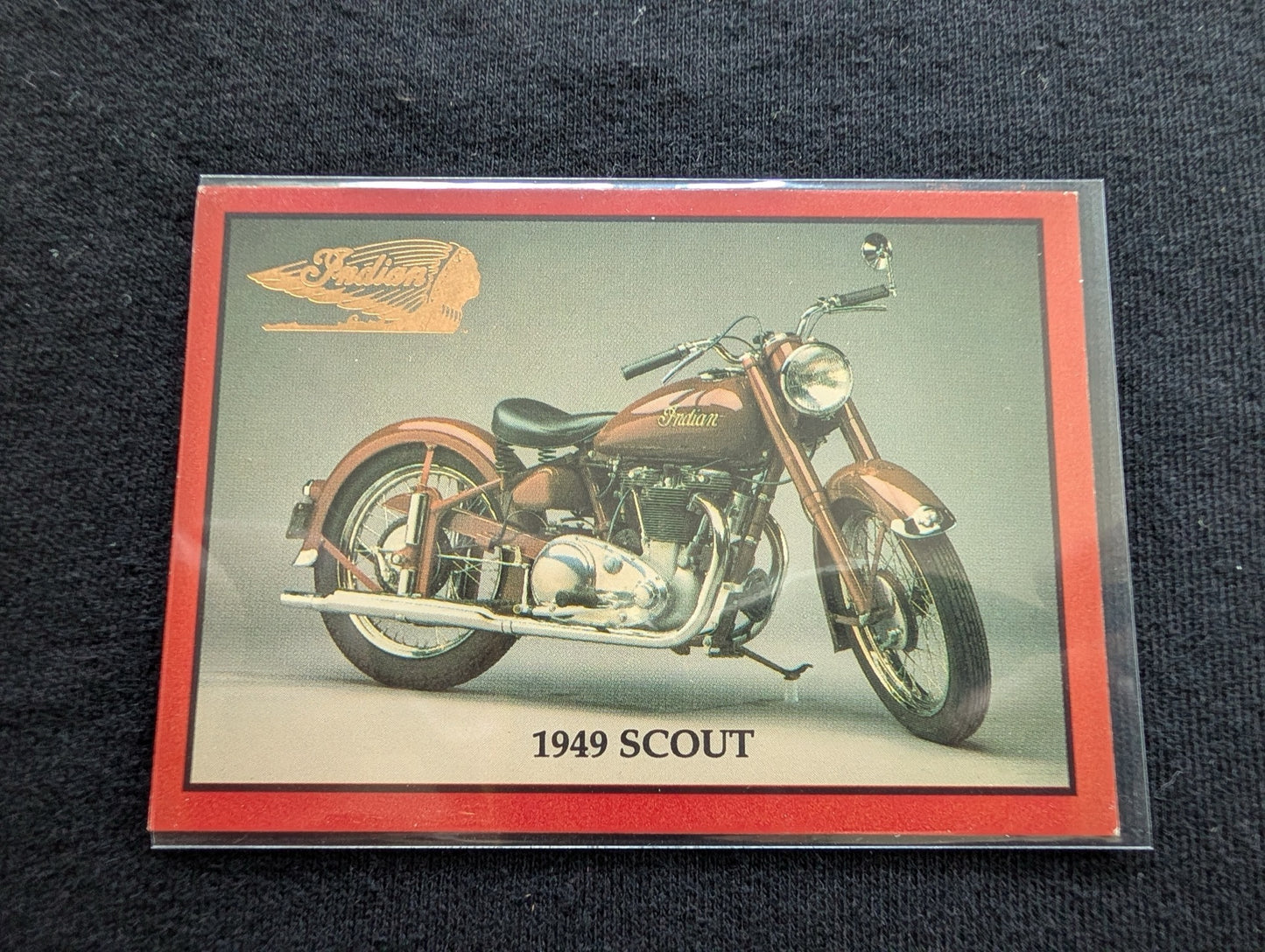 Lot of 8 Vintage Indian Motorcycle Trading Cards + Sweepstakes Card - 1939 Four