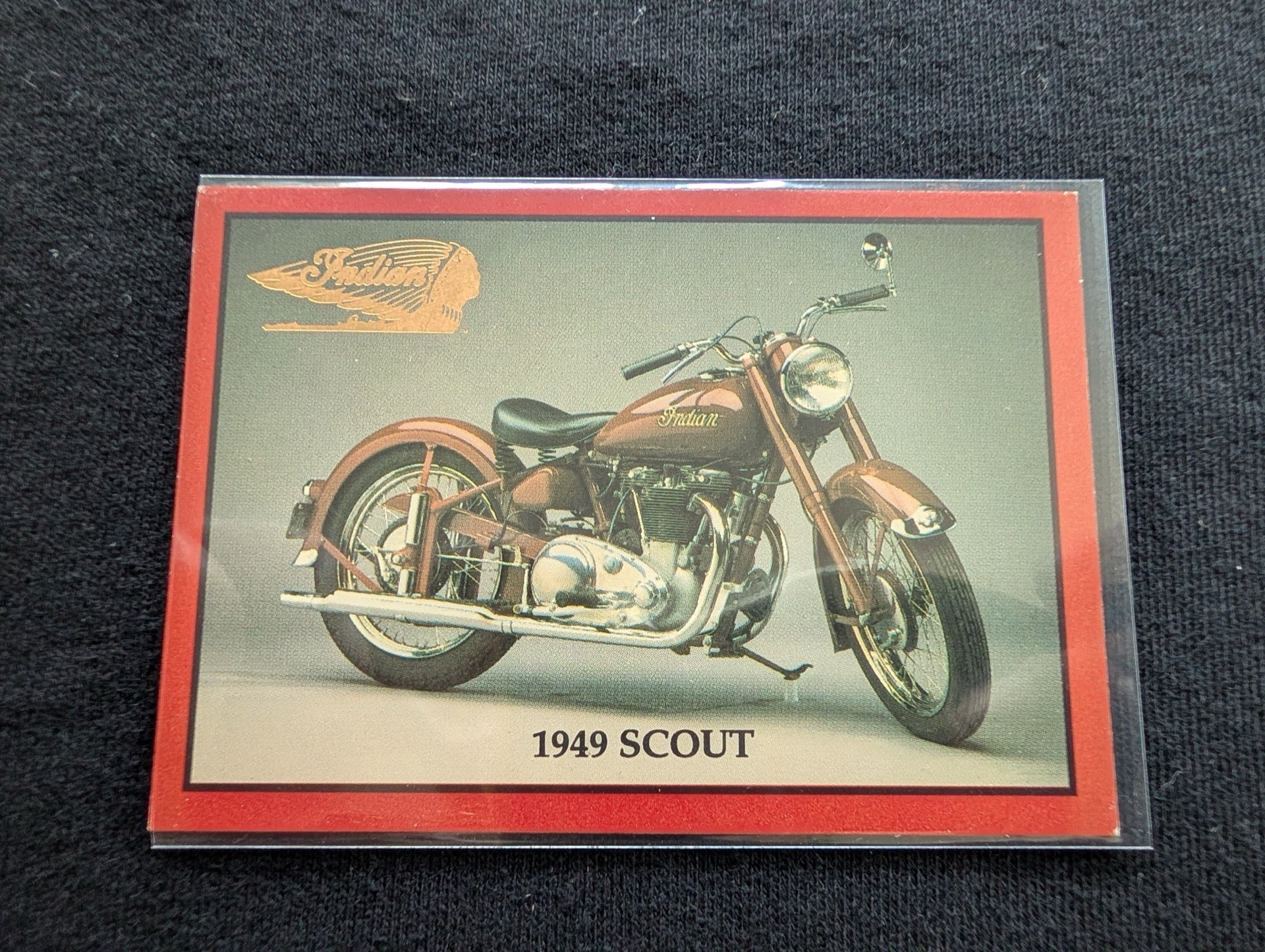 Lot of 8 Vintage Indian Motorcycle Trading Cards + Sweepstakes Card - 1939 Four