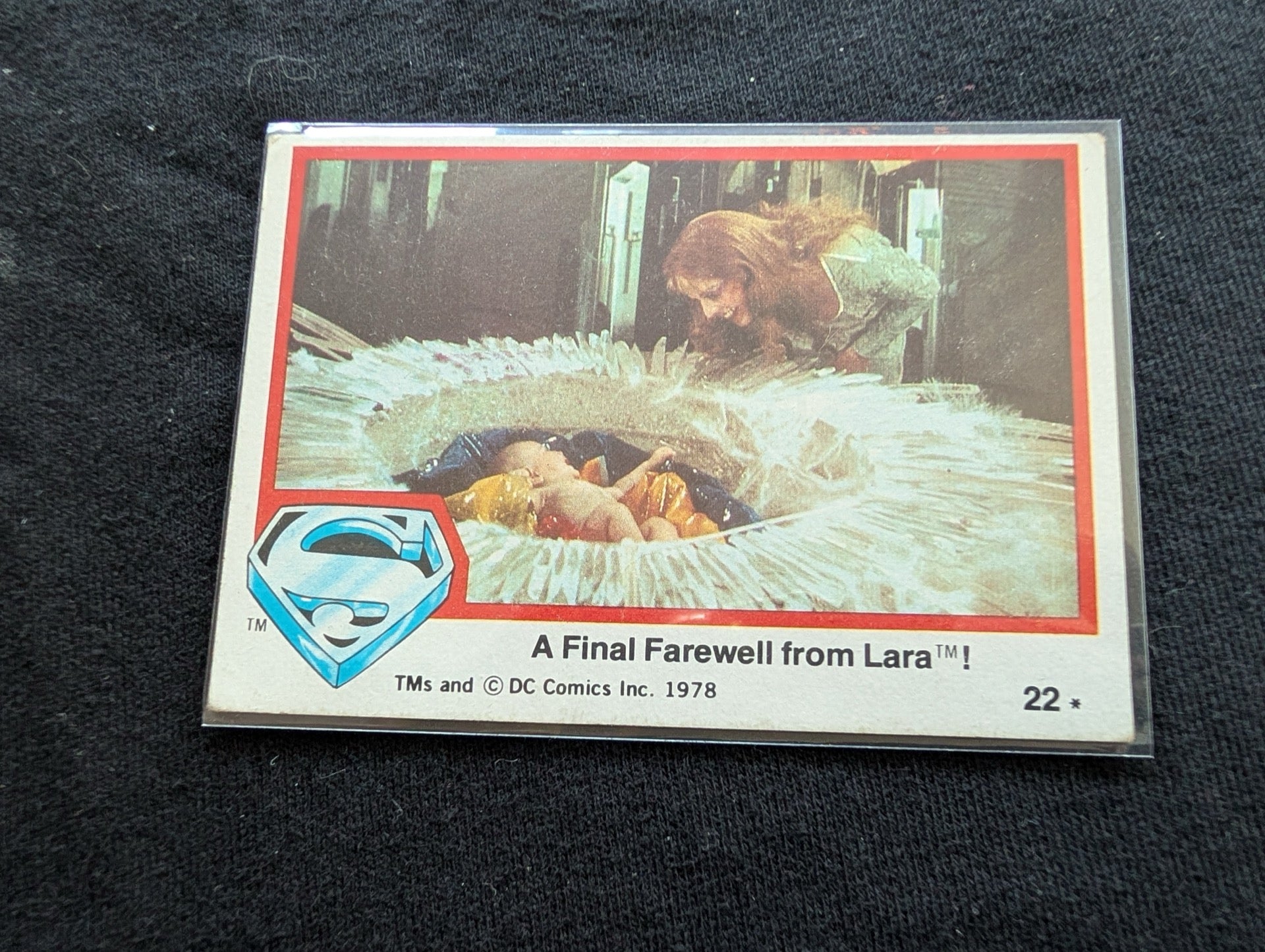 Vintage 1978 Topps Superman The Movie Card #22 A Final Farewell from Lara!
