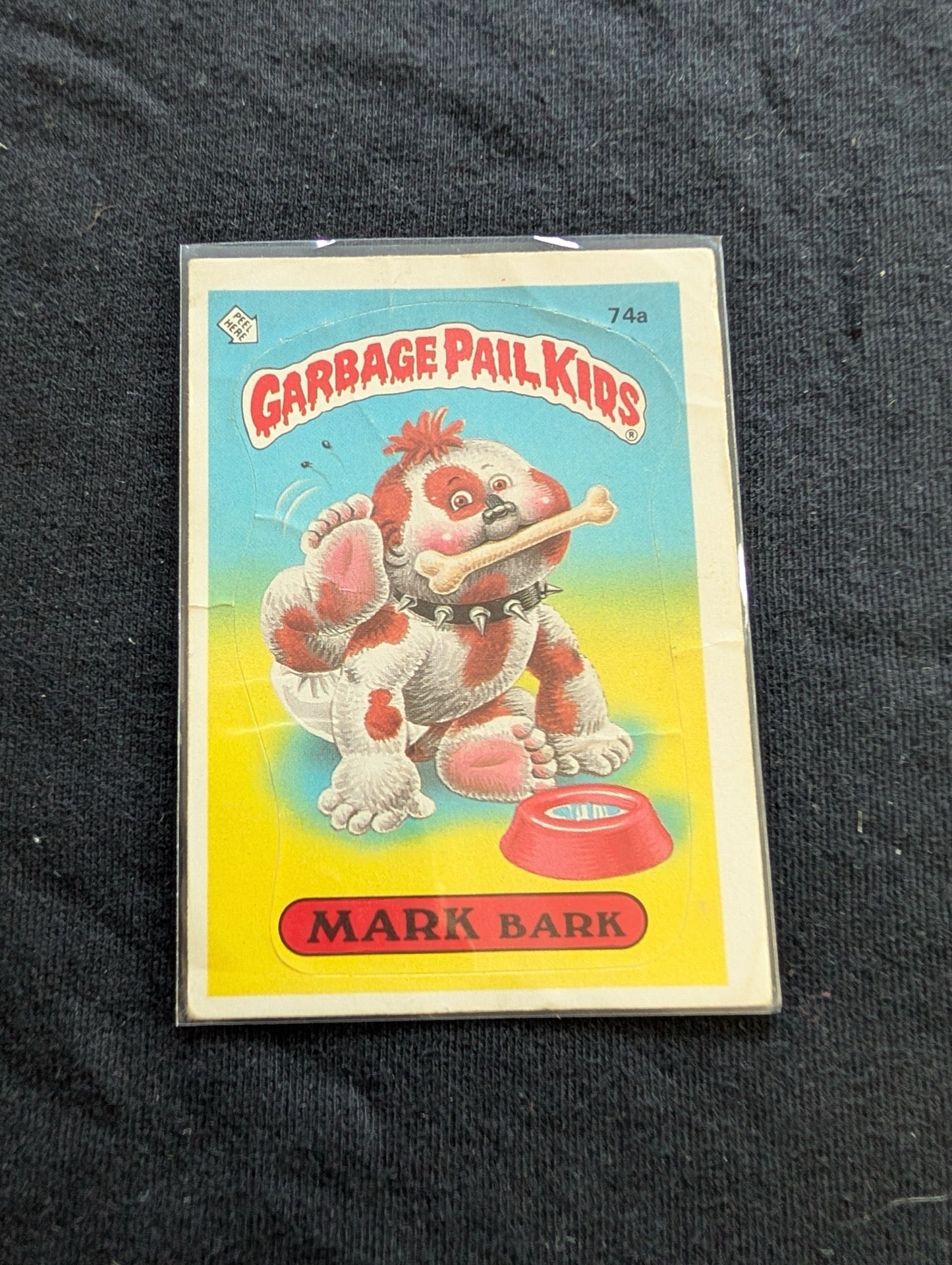 Lot of 3 Vintage Garbage Pail Kids GPK Cards - Mark Bark 74a OS2, Silent Sandy