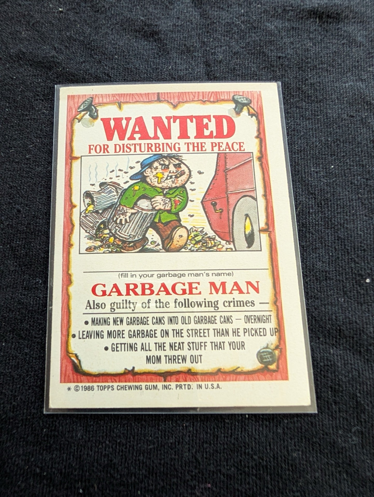 Lot of 3 Vintage Garbage Pail Kids GPK Cards - Mark Bark 74a OS2, Silent Sandy