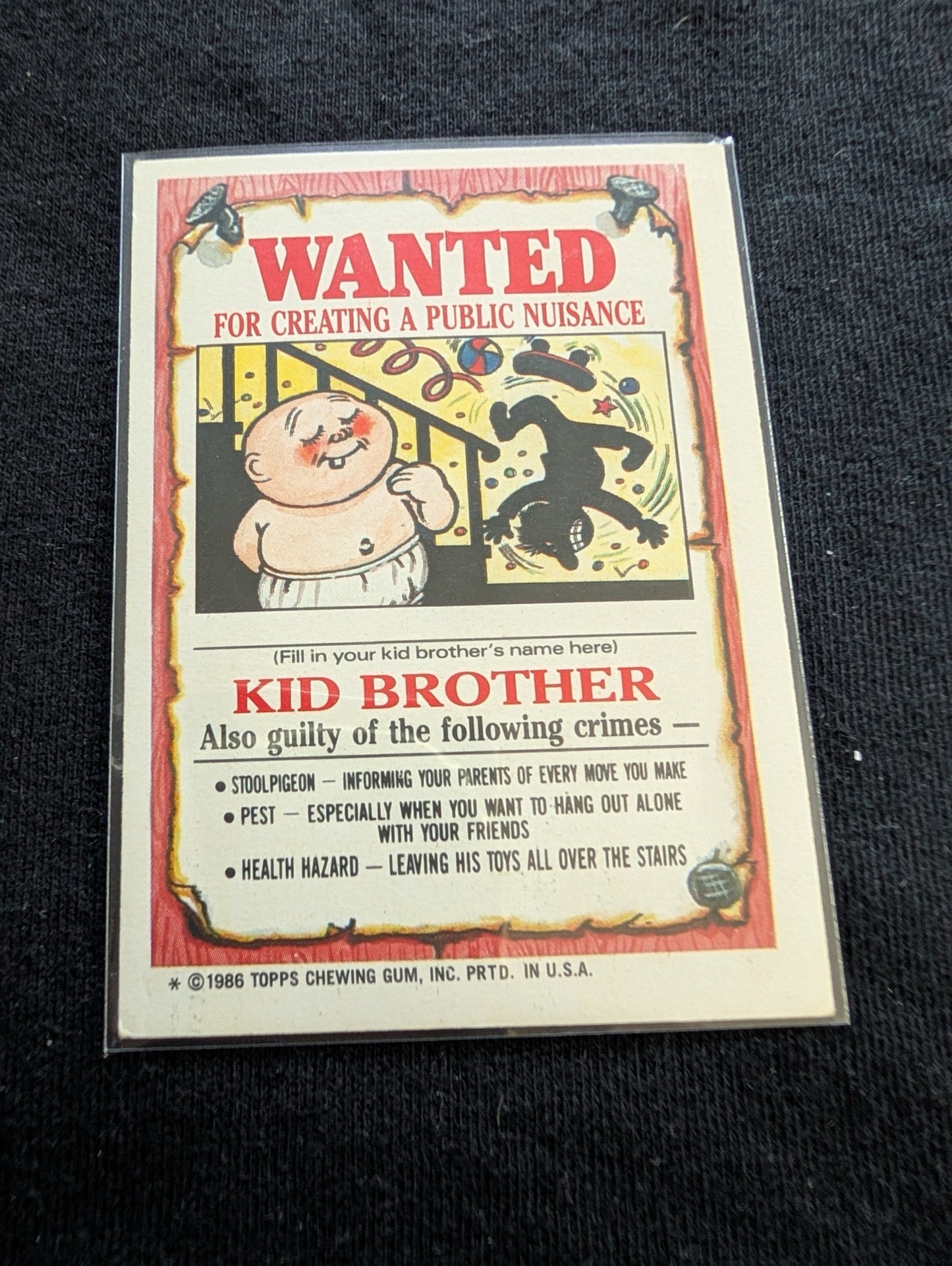 Lot of 9 Vintage 1986 Garbage Pail Kids GPK Cards OS3 Series 3 - 113a 117a 124a