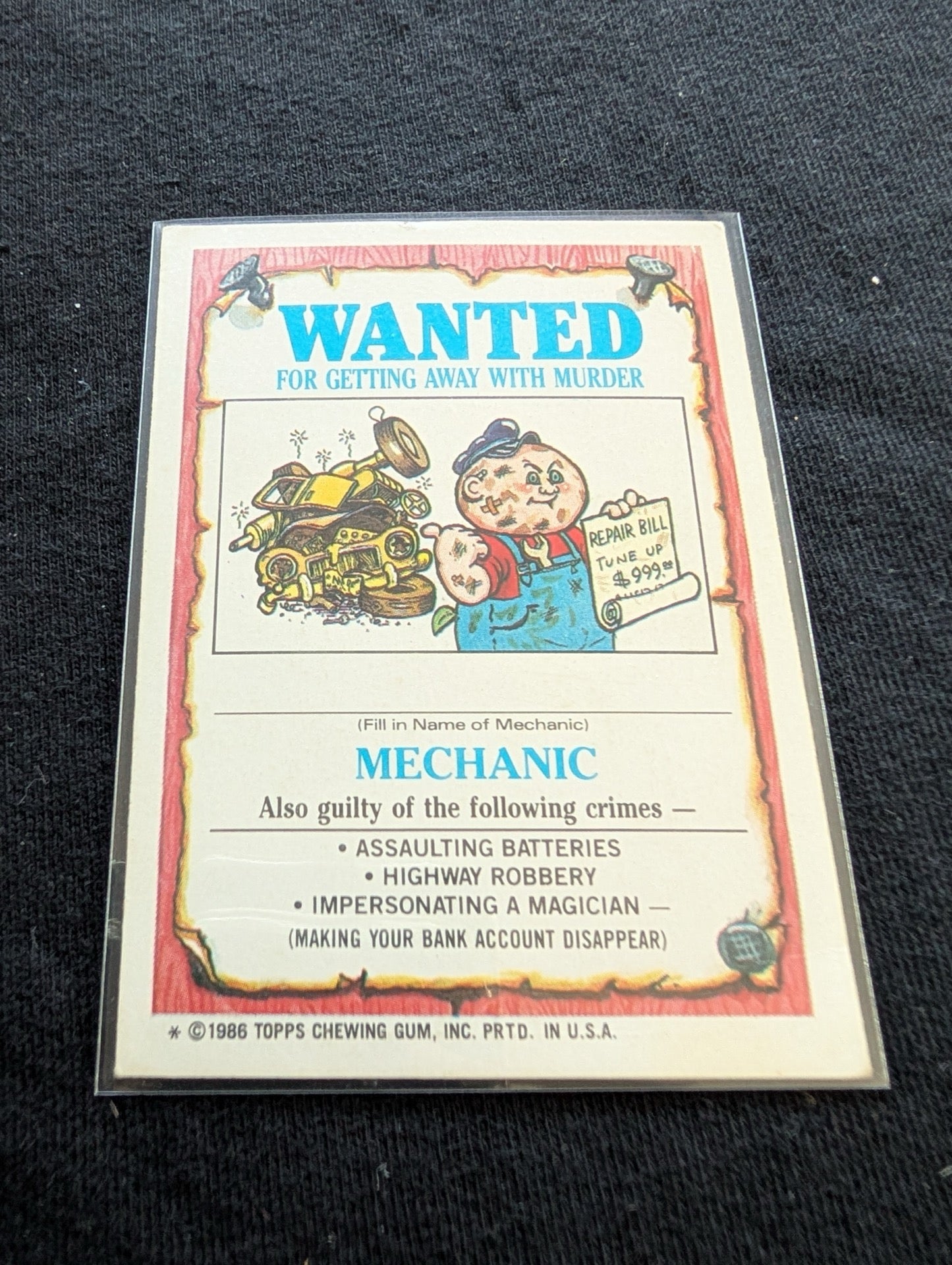 Lot of 9 Vintage 1986 Garbage Pail Kids GPK Cards OS4 Series 4 - 153b 154a 160a