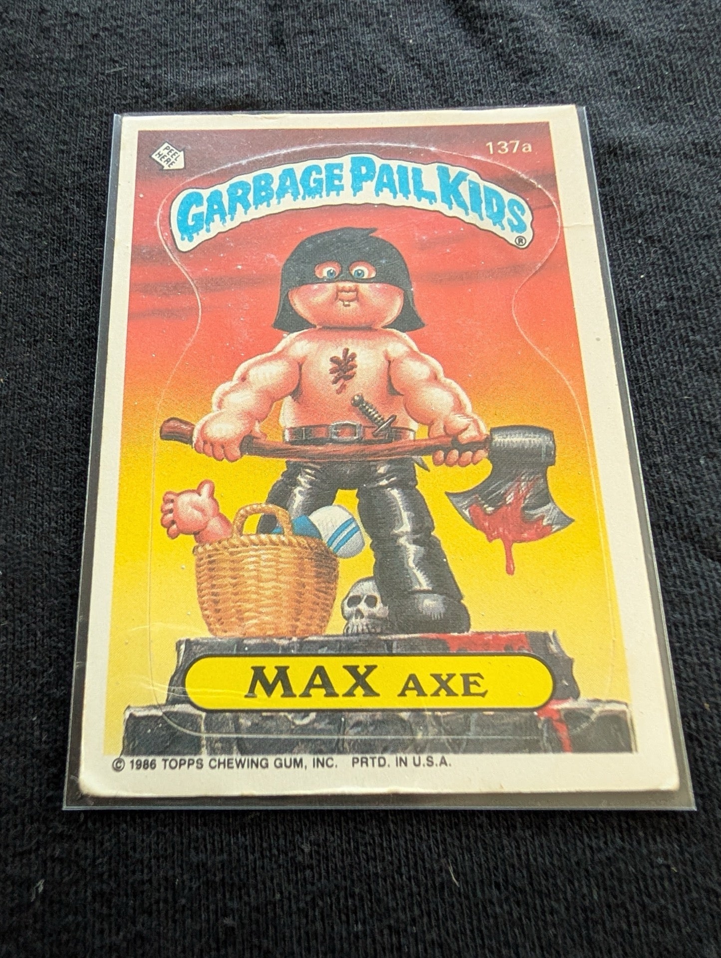 Lot of 9 Vintage 1986 Garbage Pail Kids GPK Cards OS4 Series 4 - 136a 141a 143a