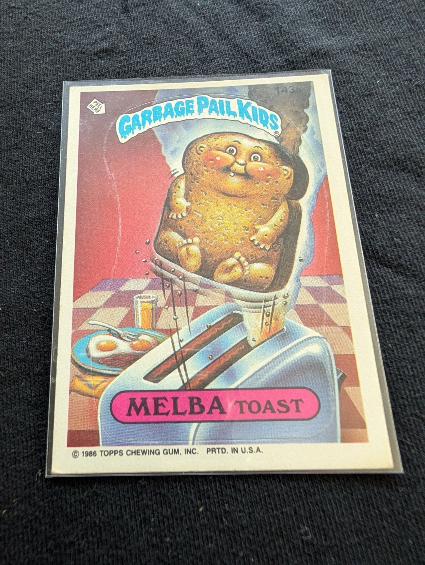 Lot of 9 Vintage 1986 Garbage Pail Kids GPK Cards OS4 Series 4 - 136a 141a 143a