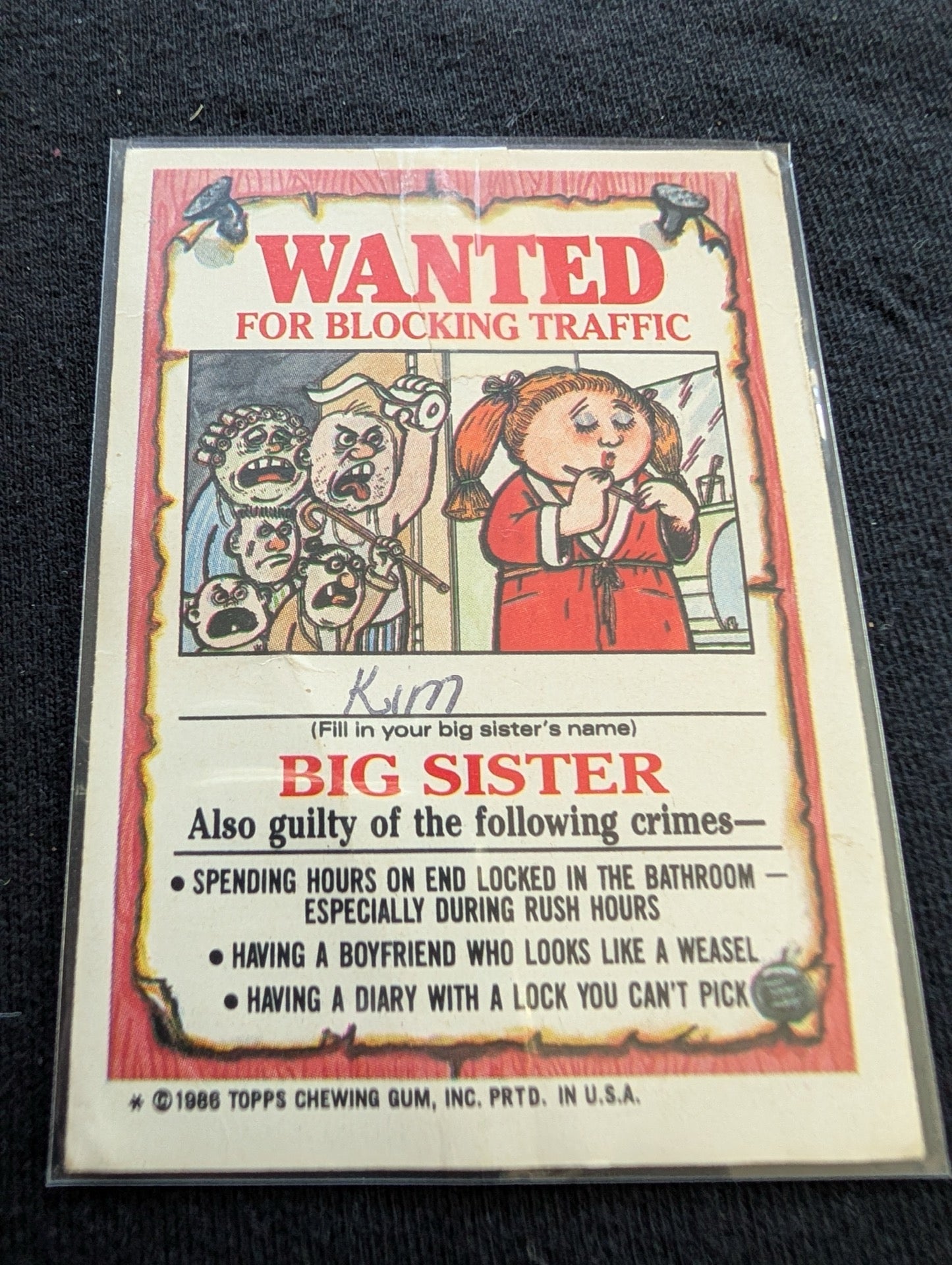 Lot of 9 Vintage 1986 Garbage Pail Kids GPK Cards OS3 Series 3 - 104a 110a 112a