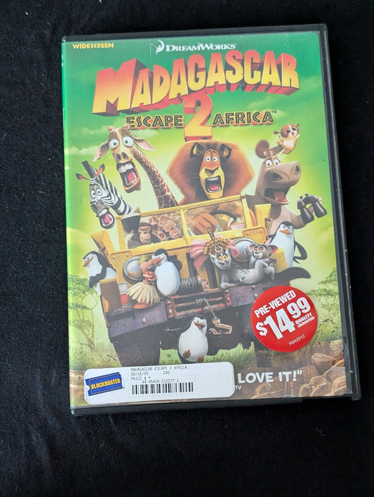 Madagascar: Escape 2 Africa DVD (2008) Widescreen - DreamWorks Animation