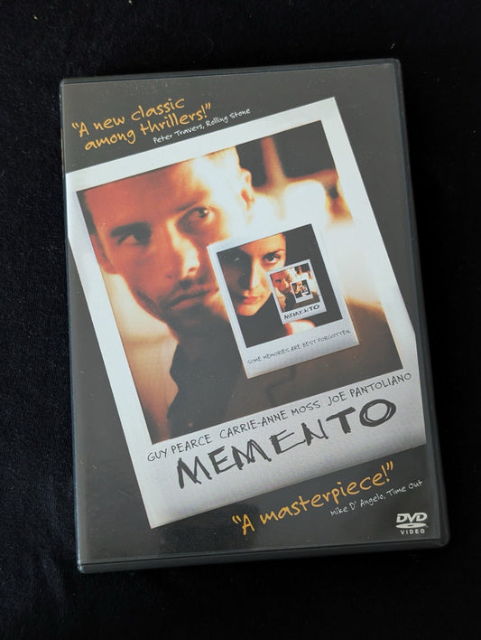 Memento DVD (2000) Guy Pearce, Carrie-Anne Moss - Dir. Christopher Nolan