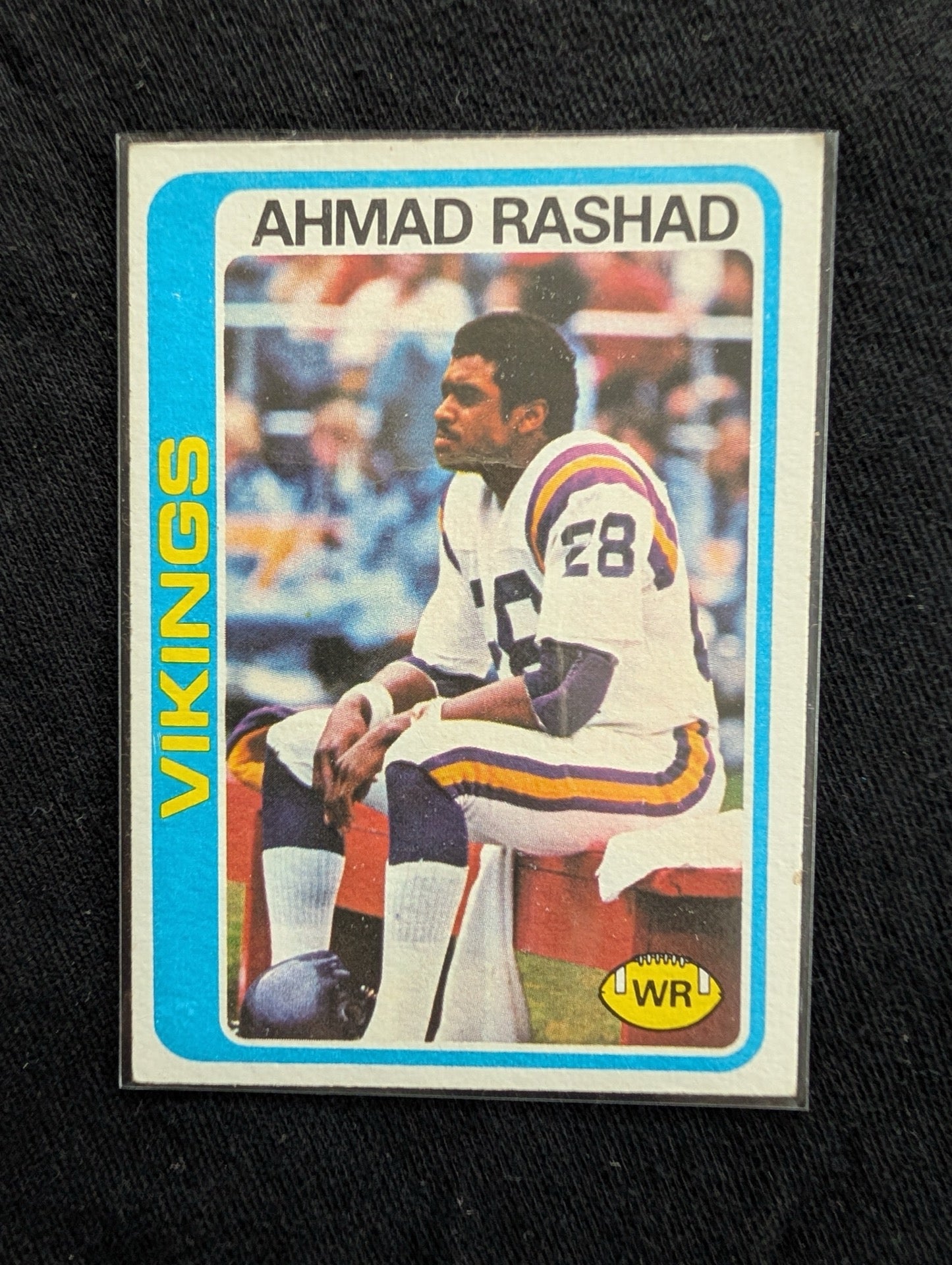 Ahmad Rashad 1980 & 1981 Topps Minnesota Vikings Lot (2) Football Cards WR