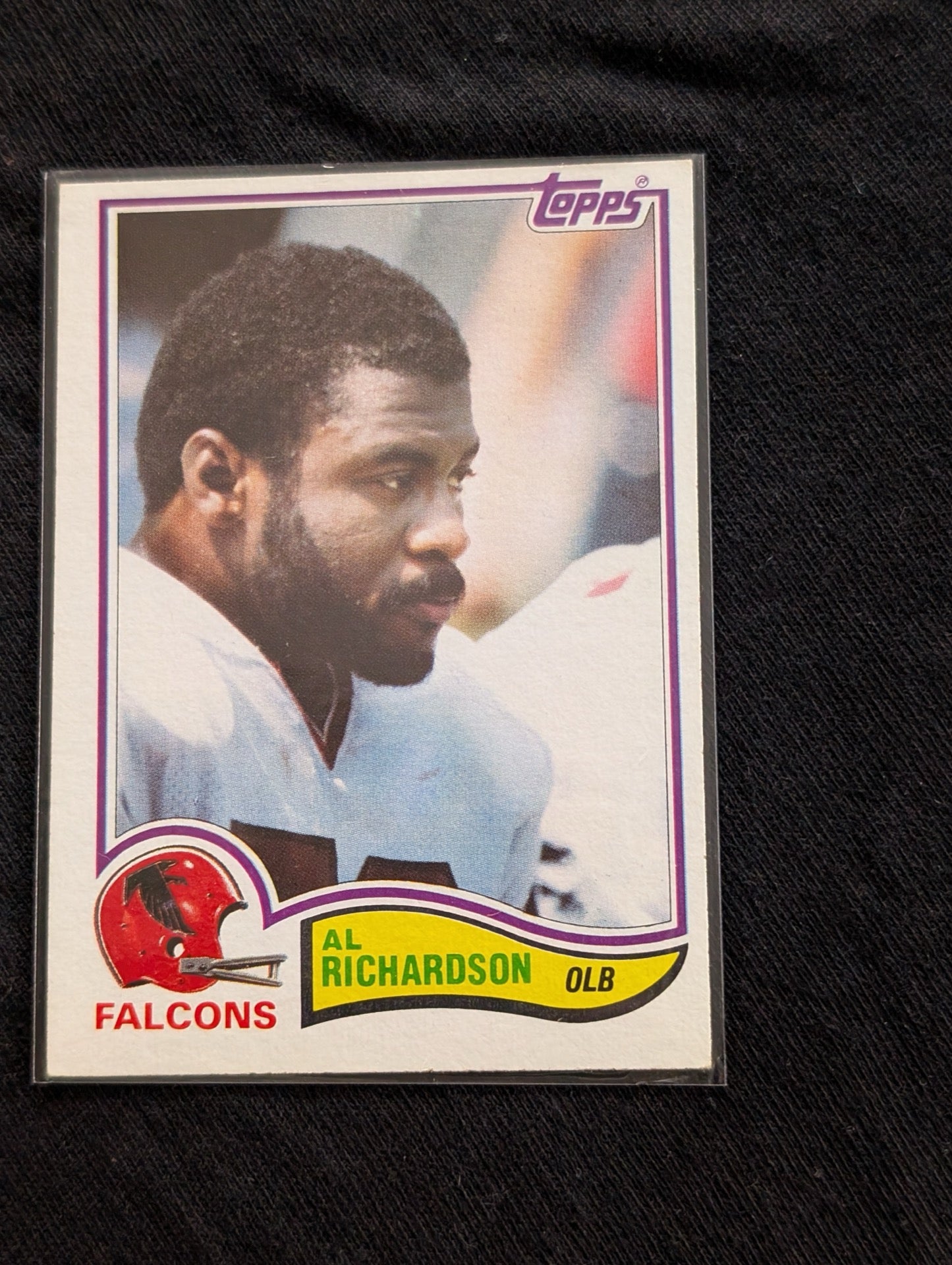 Al Richardson 1981 & 1982 Topps Atlanta Falcons Lot (2) Football Cards LB