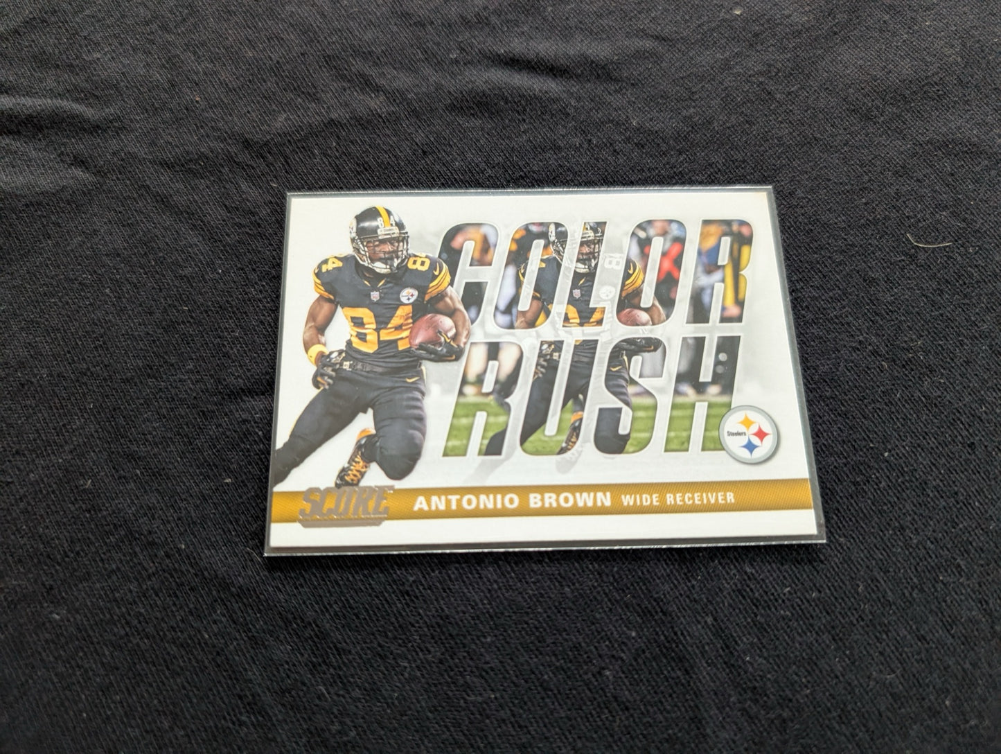 Antonio Brown Steelers Lot (2) 2018 Score Color Rush & Contenders Season Ticket