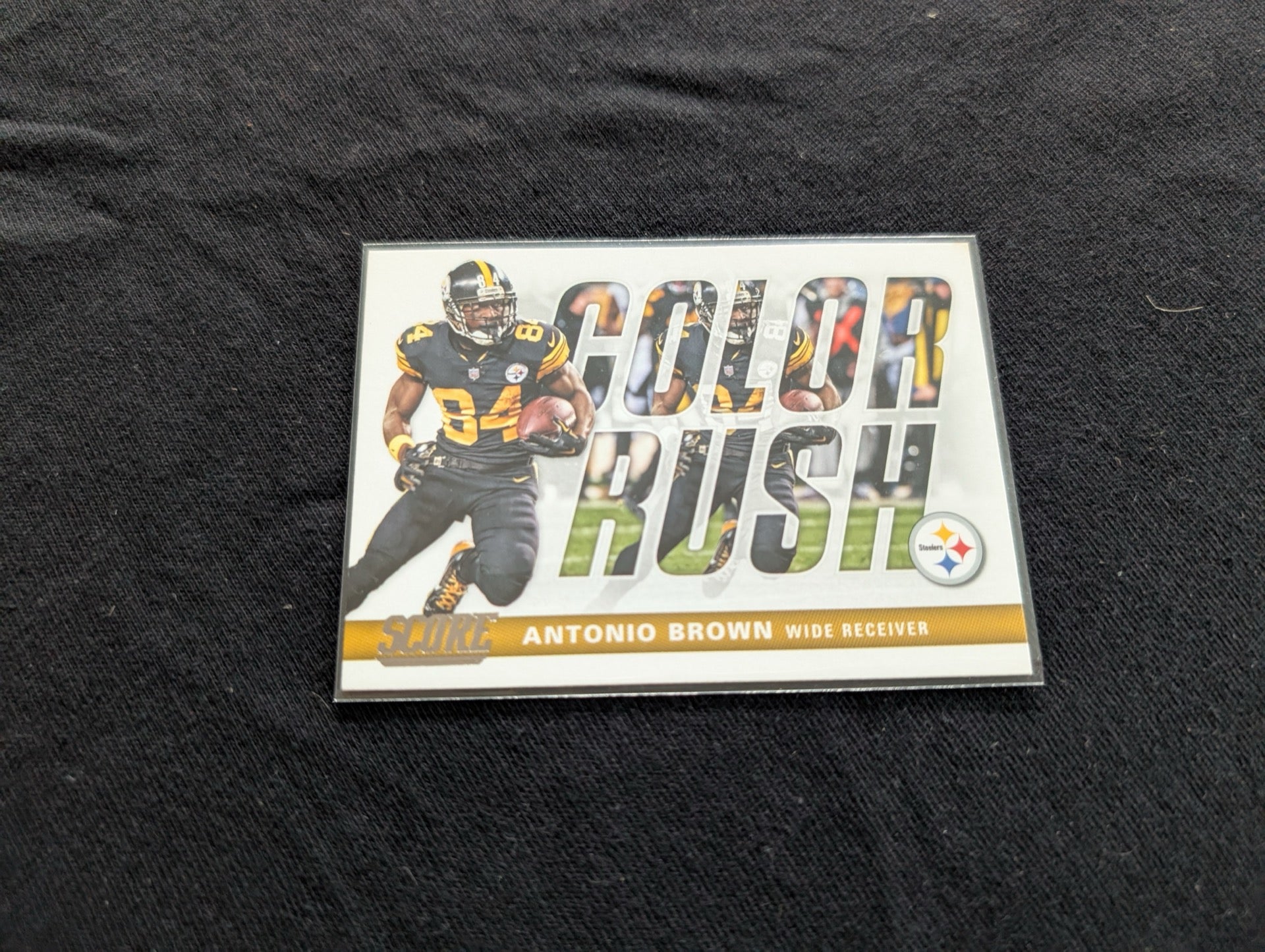 Antonio Brown Steelers Lot (2) 2018 Score Color Rush & Contenders Season Ticket