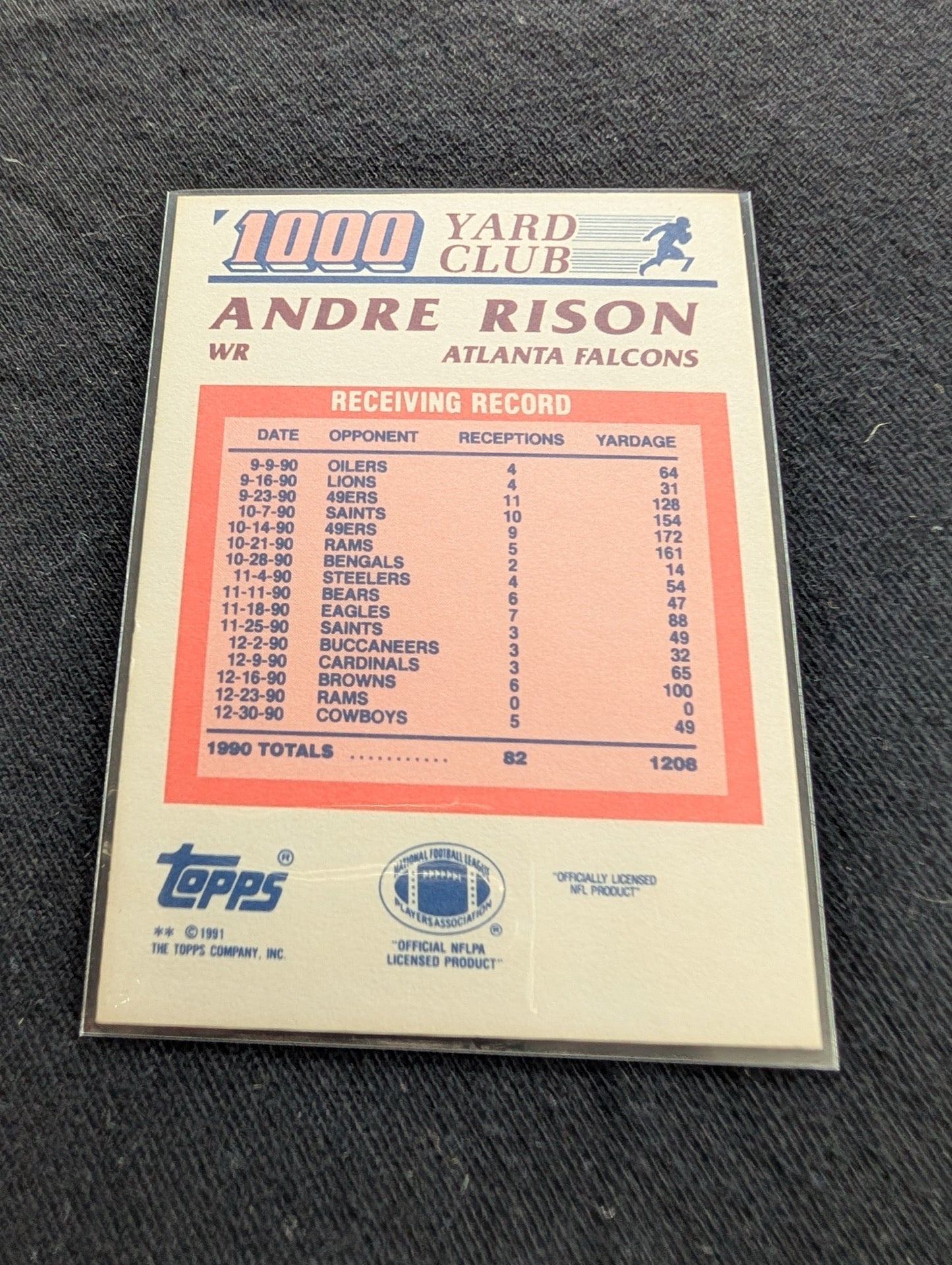 Andre Rison "Bad Moon" Falcons Lot (7) 90s Cards UD Pro Set Topps Rookie
