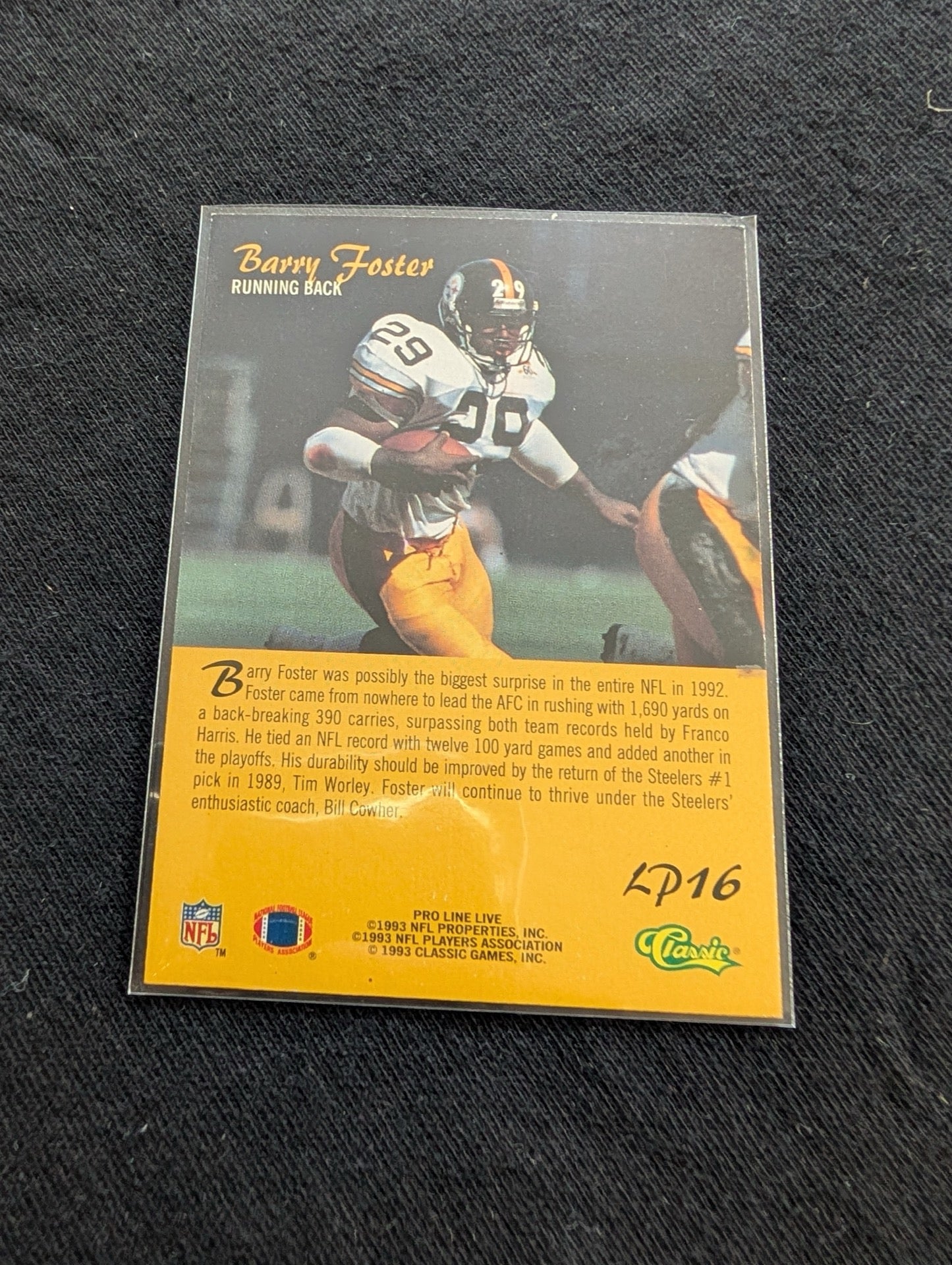 Barry Foster Pittsburgh Steelers Lot (13) 90s Cards Topps UD Fleer Pro Set