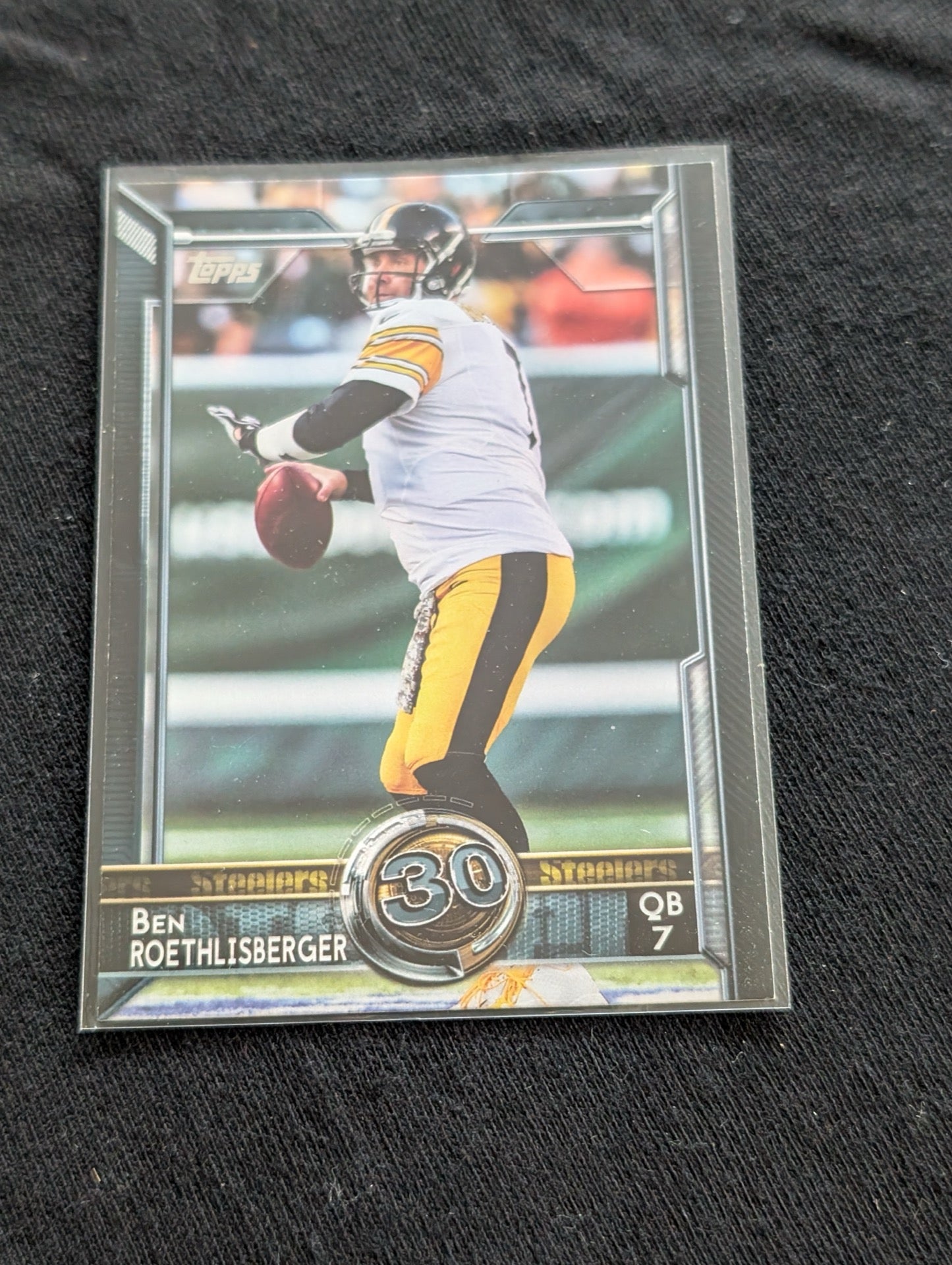Ben Roethlisberger Steelers Lot (2) 2017 Topps #30 & 2017 Prestige QB