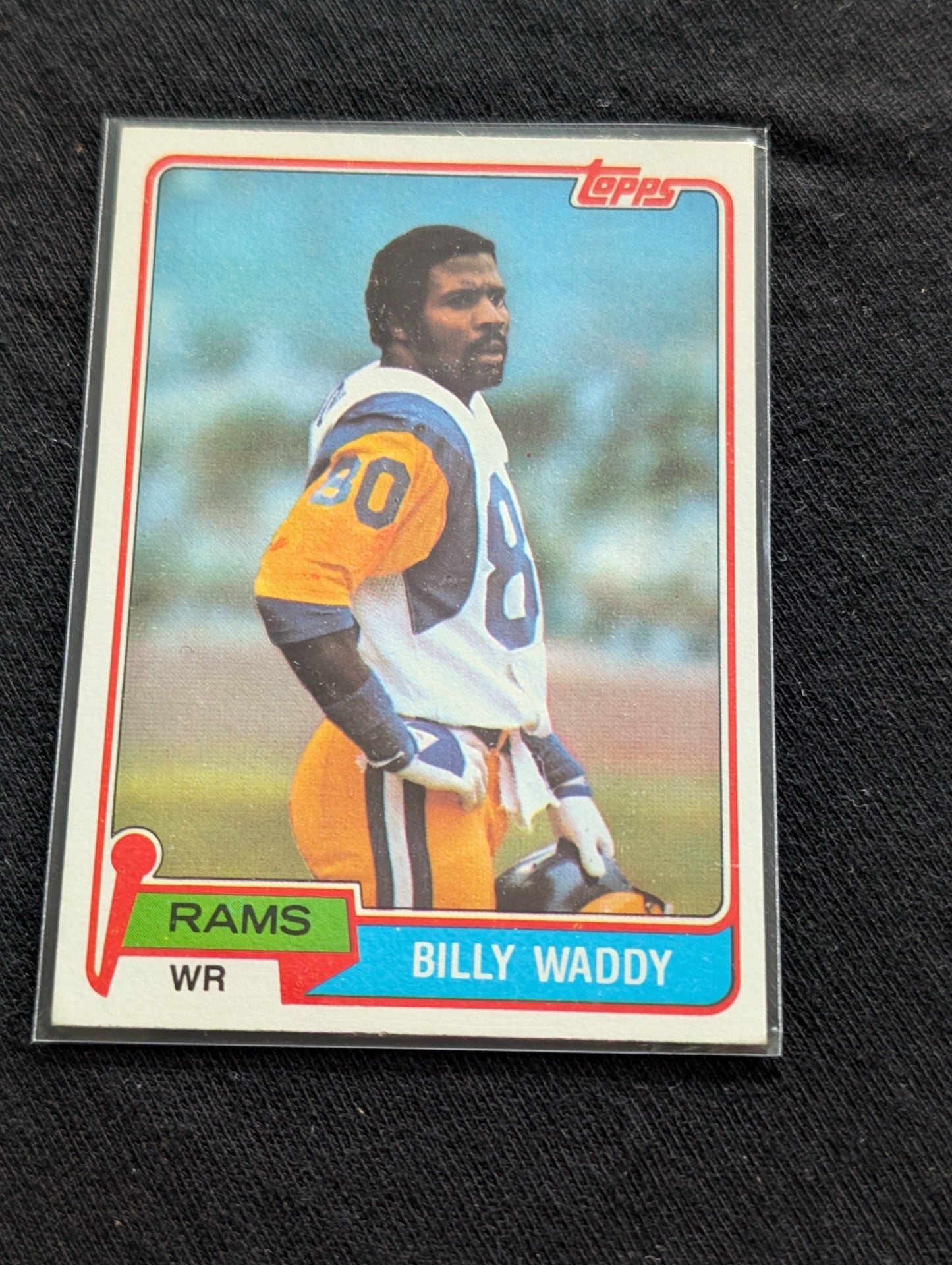 Billy Waddy 1979 & 1981 Topps Los Angeles Rams Lot (2) Vintage WR Cards