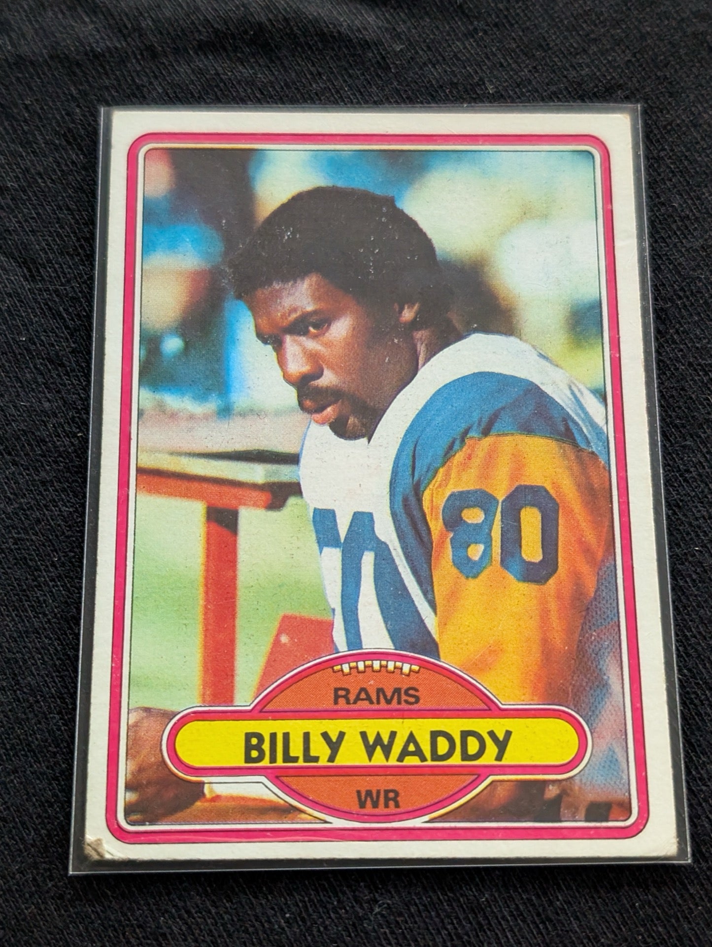 Billy Waddy 1979 & 1981 Topps Los Angeles Rams Lot (2) Vintage WR Cards