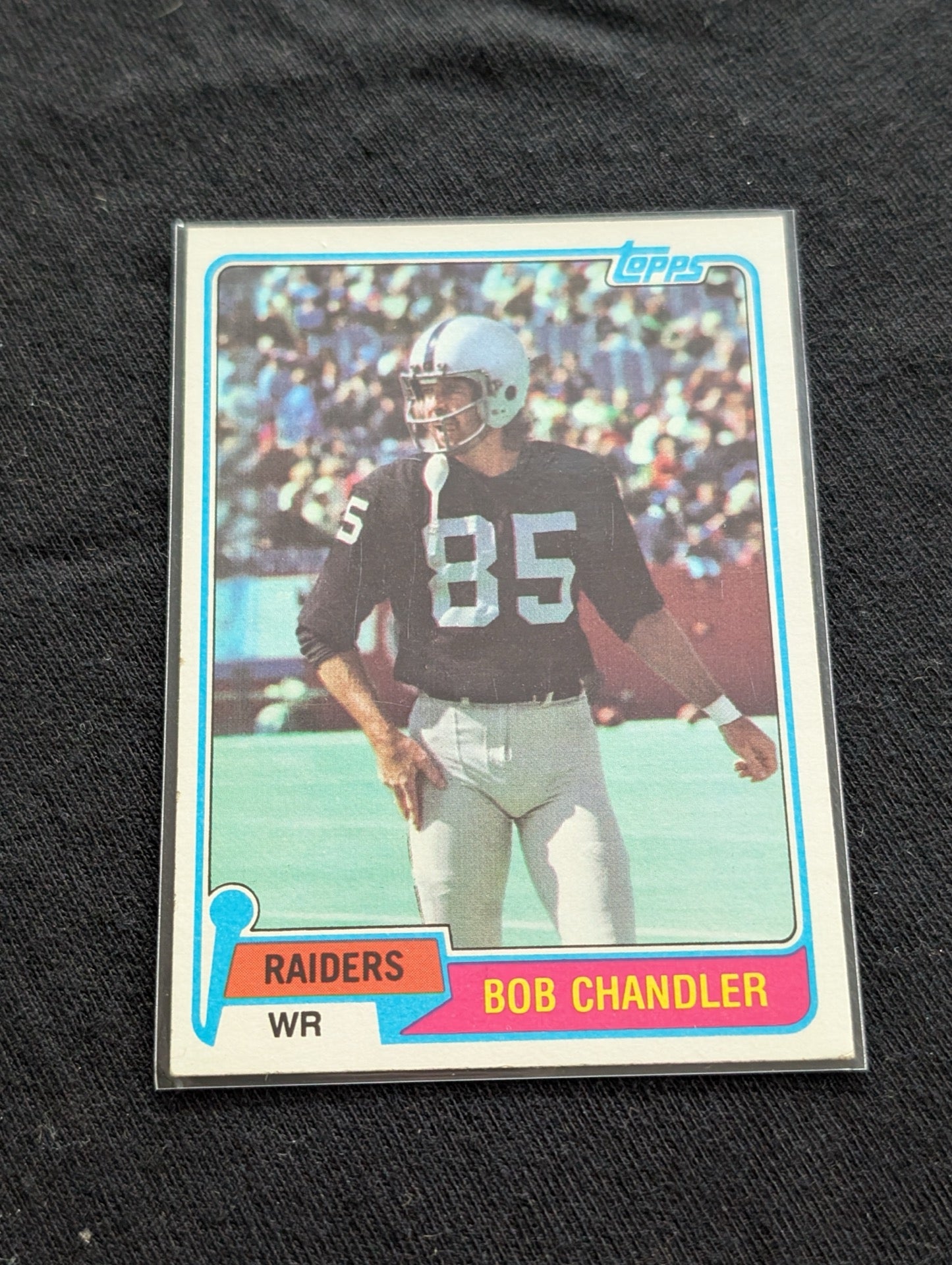 Bob Chandler 1979 & 1980 Topps Oakland Raiders Lot (2) Vintage WR Cards