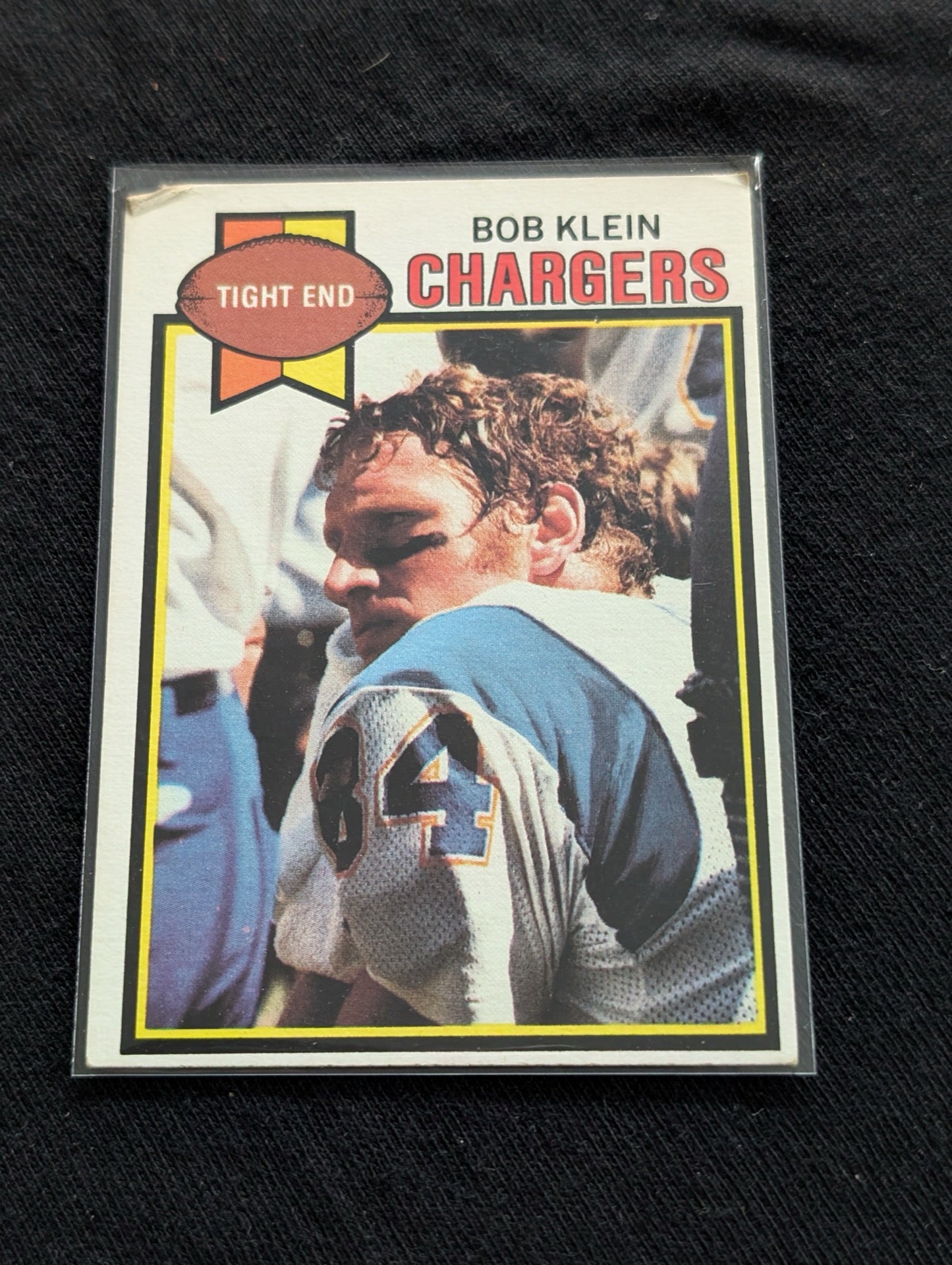 Bob Klein 1977 & 1979 Topps San Diego Chargers Lot (2) Vintage TE Cards