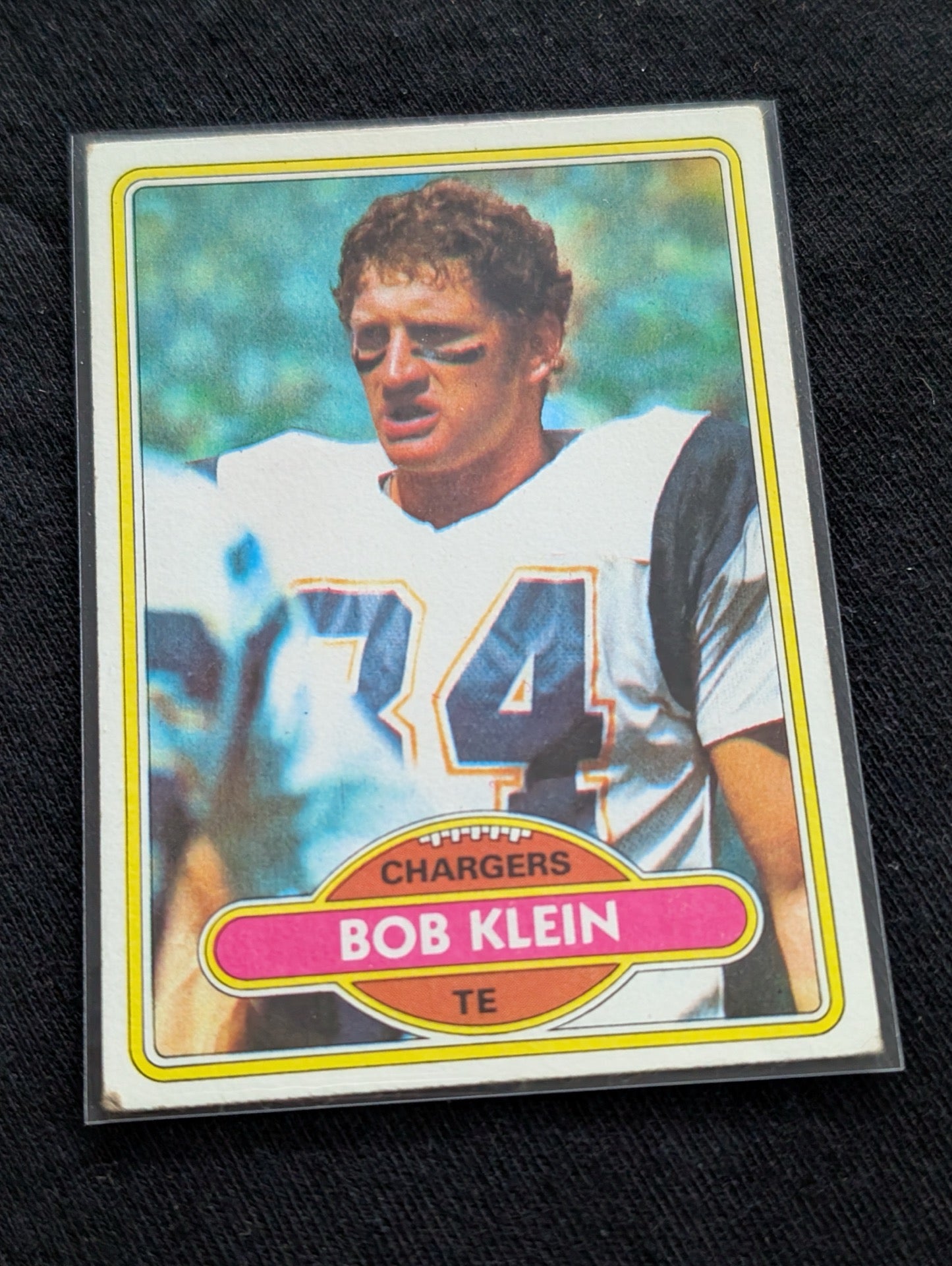 Bob Klein 1977 & 1979 Topps San Diego Chargers Lot (2) Vintage TE Cards