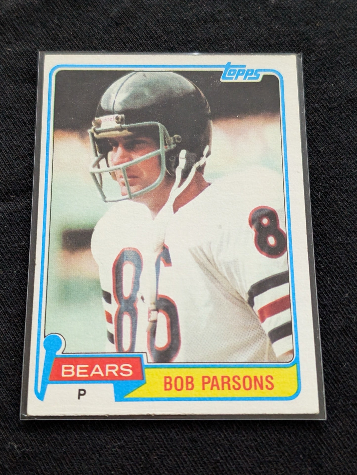 Bob Parsons 1978 & 1979 Topps Chicago Bears Lot (2) Vintage Punter Cards