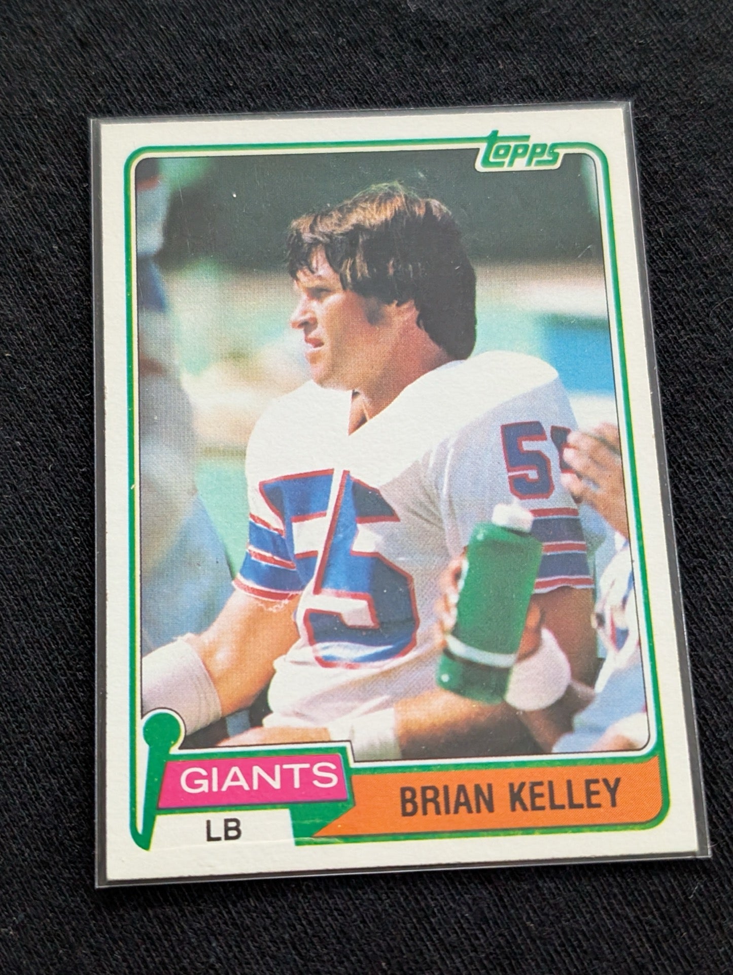 Brian Kelley 1979 & 1980 Topps New York Giants Lot (2) Vintage LB Cards