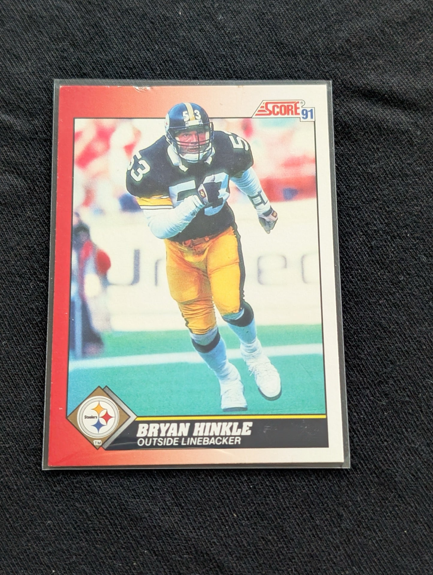 Bryan Hinkle Pittsburgh Steelers Lot (4) 1991 Topps Score Pro Set Upper Deck