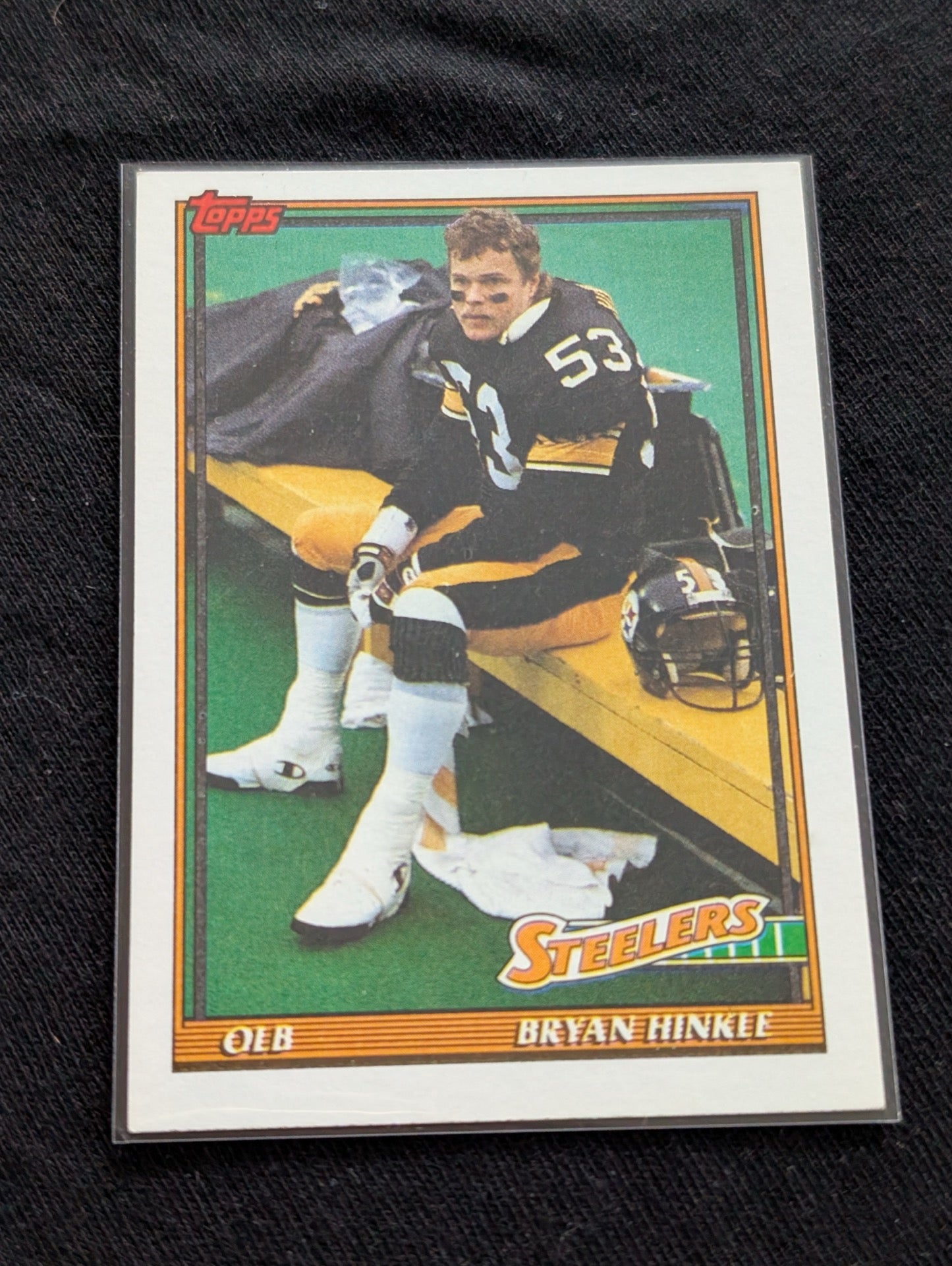 Bryan Hinkle Pittsburgh Steelers Lot (4) 1991 Topps Score Pro Set Upper Deck