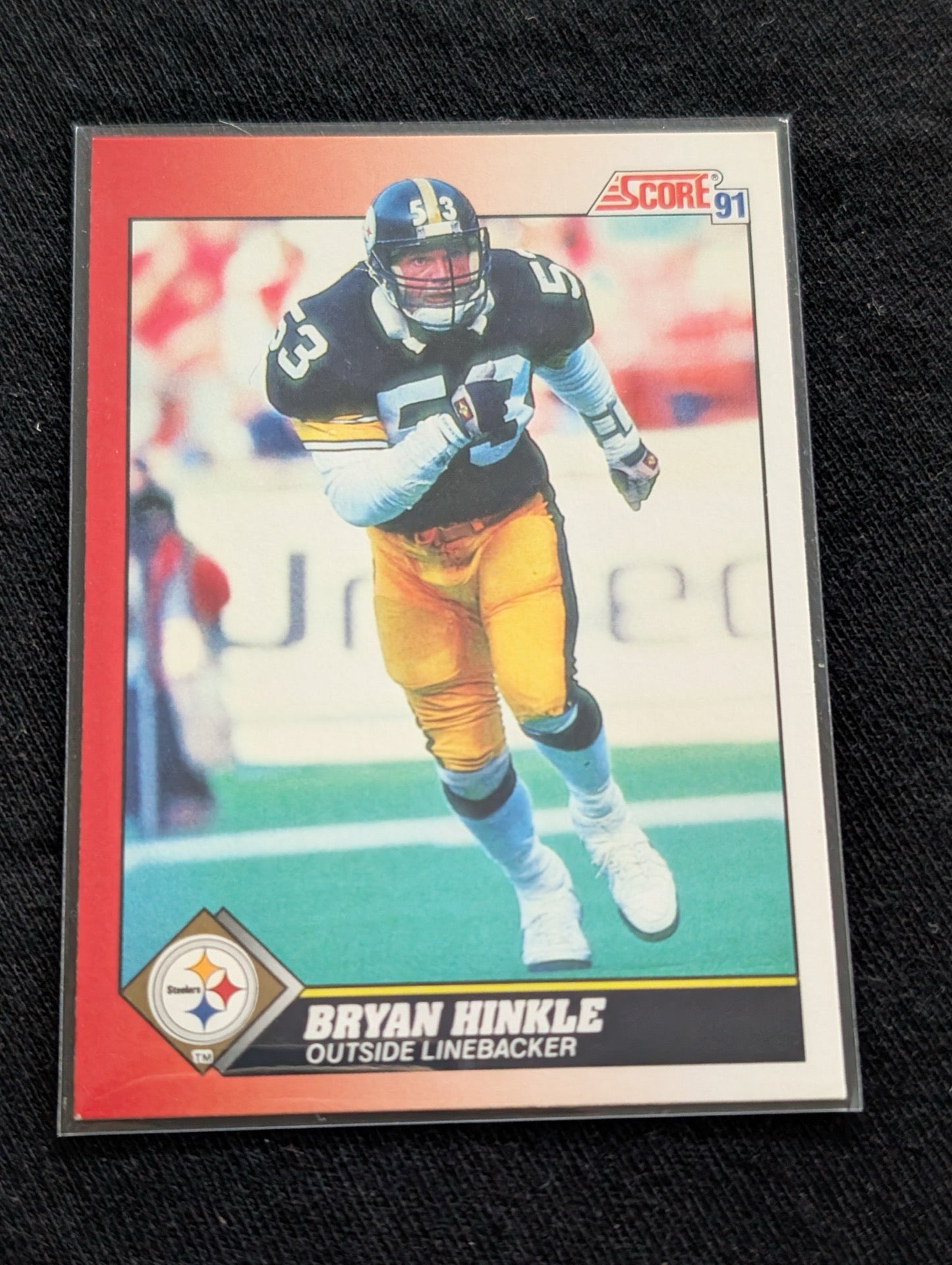 Bryan Hinkle Steelers Lot (4) 1991 Score UD Topps Pro Set 90s Football