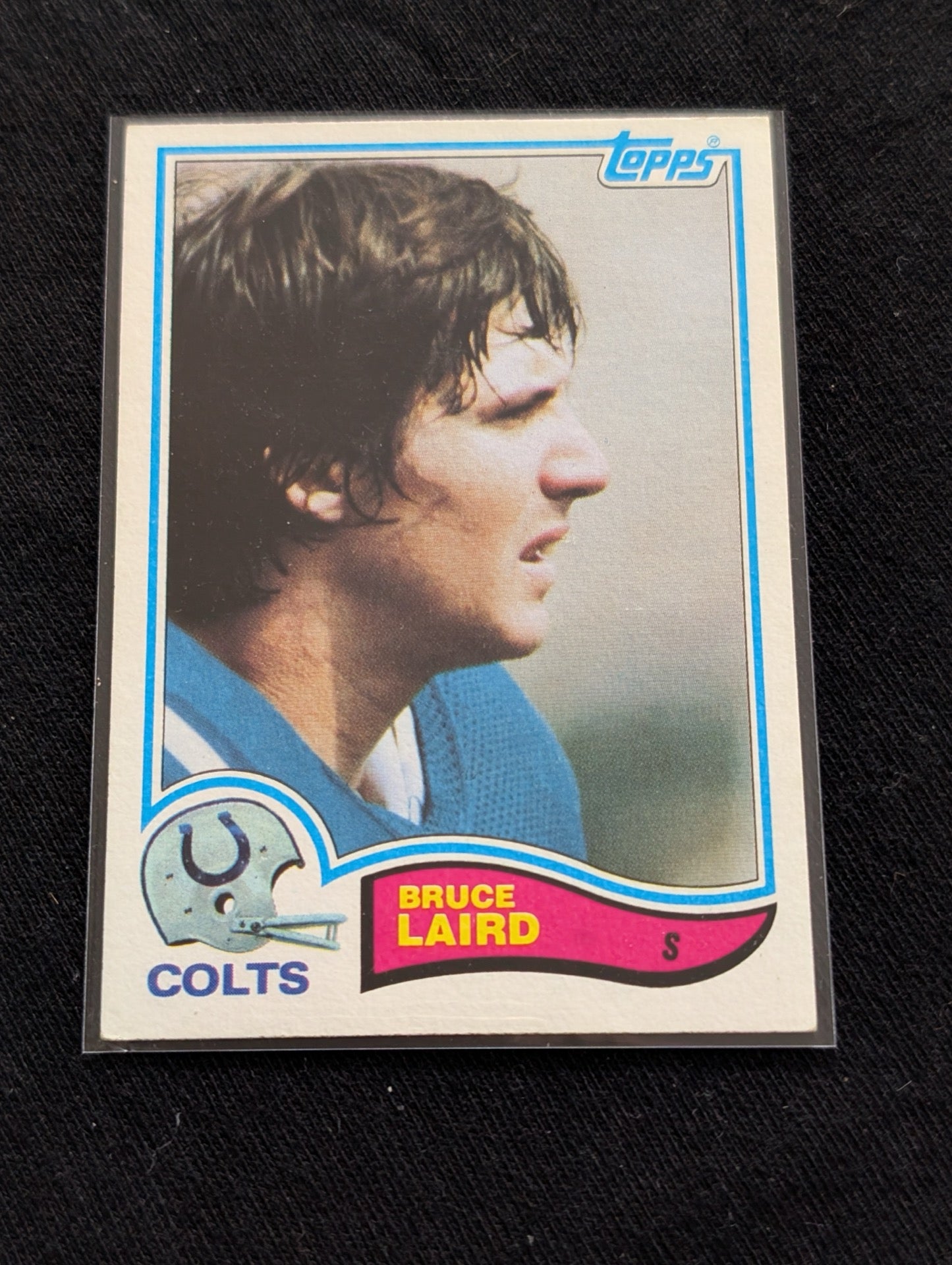 Bruce Laird 1980 & 1981 Topps Baltimore Colts Lot (2) Vintage Safety Cards