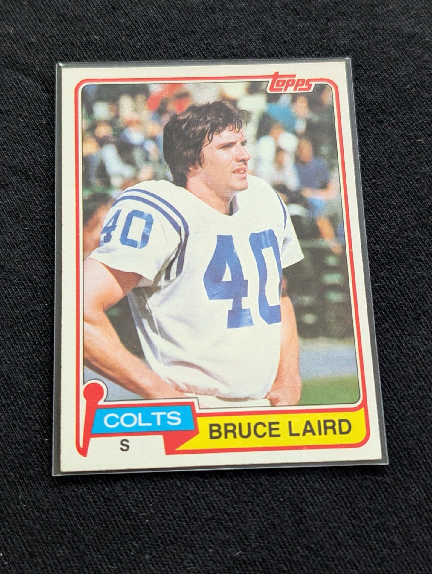 Bruce Laird 1980 & 1981 Topps Baltimore Colts Lot (2) Vintage Safety Cards