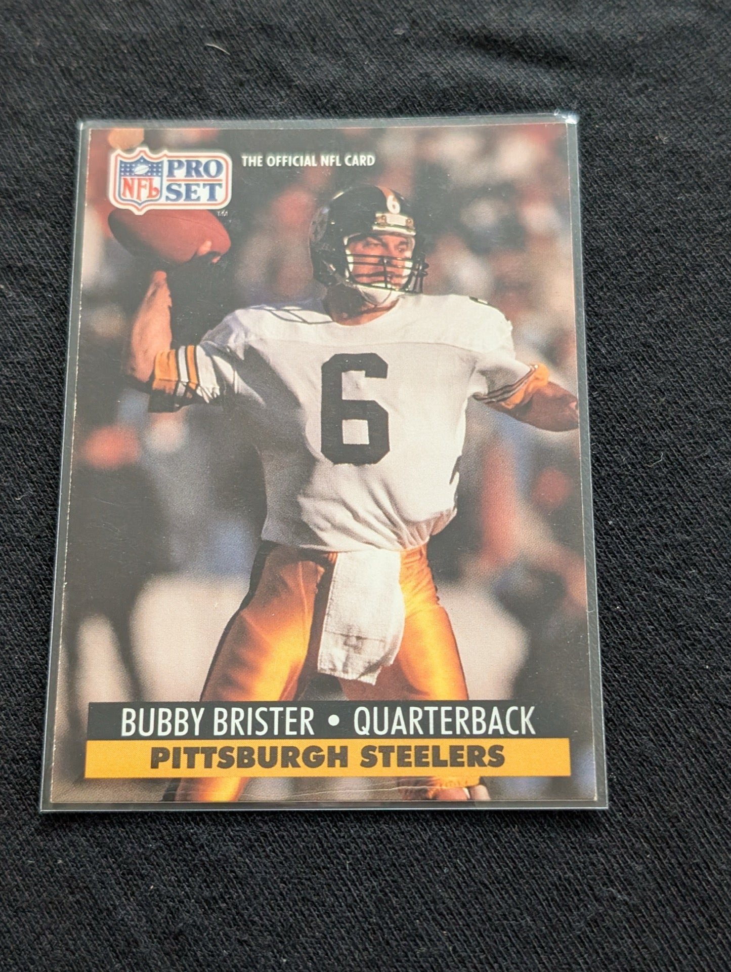 Bubby Brister Steelers Lot (2) 1991 Pro Set & 1991 Upper Deck QB Cards