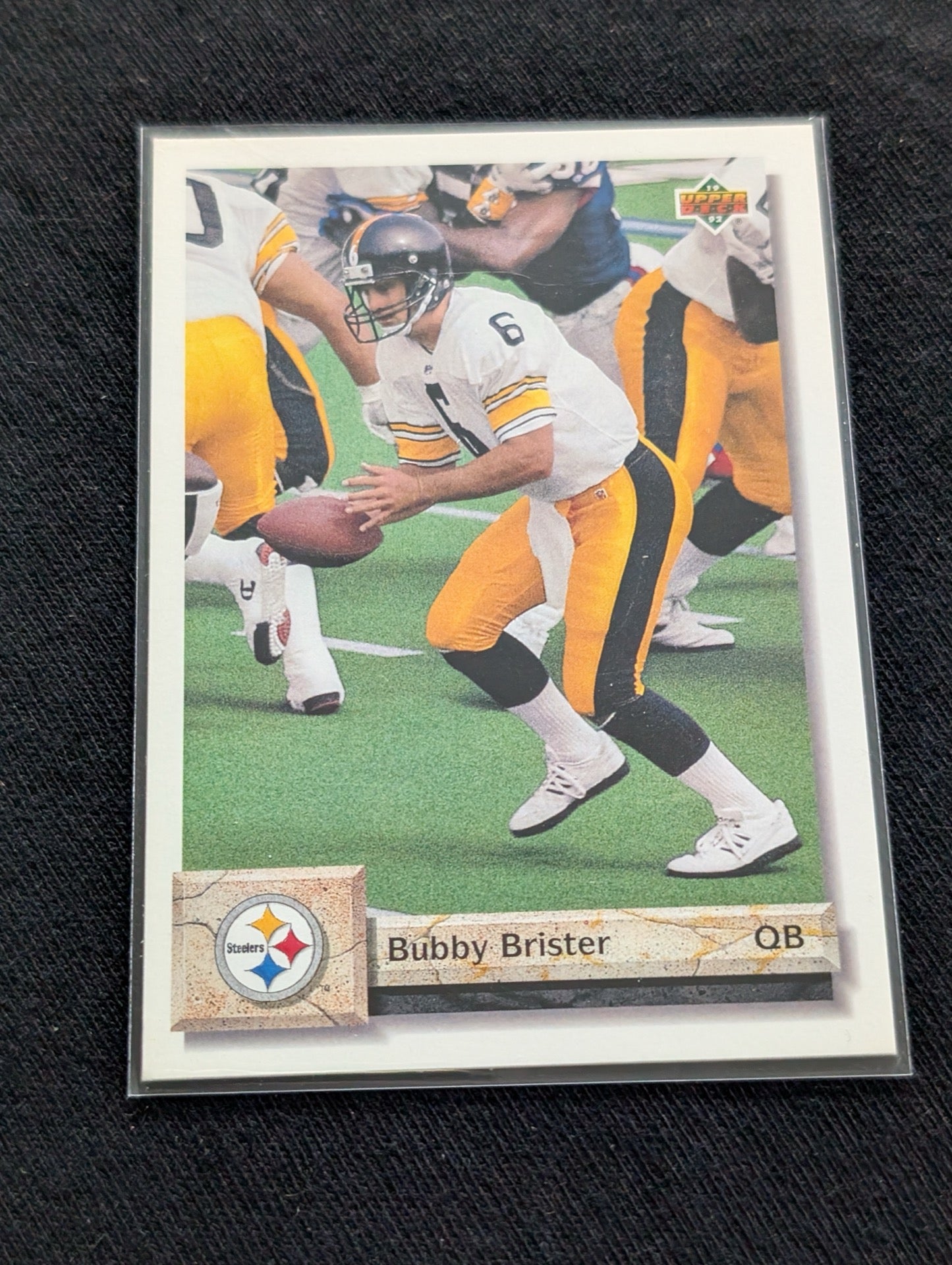 Bubby Brister Steelers Lot (2) 1991 Pro Set & 1991 Upper Deck QB Cards