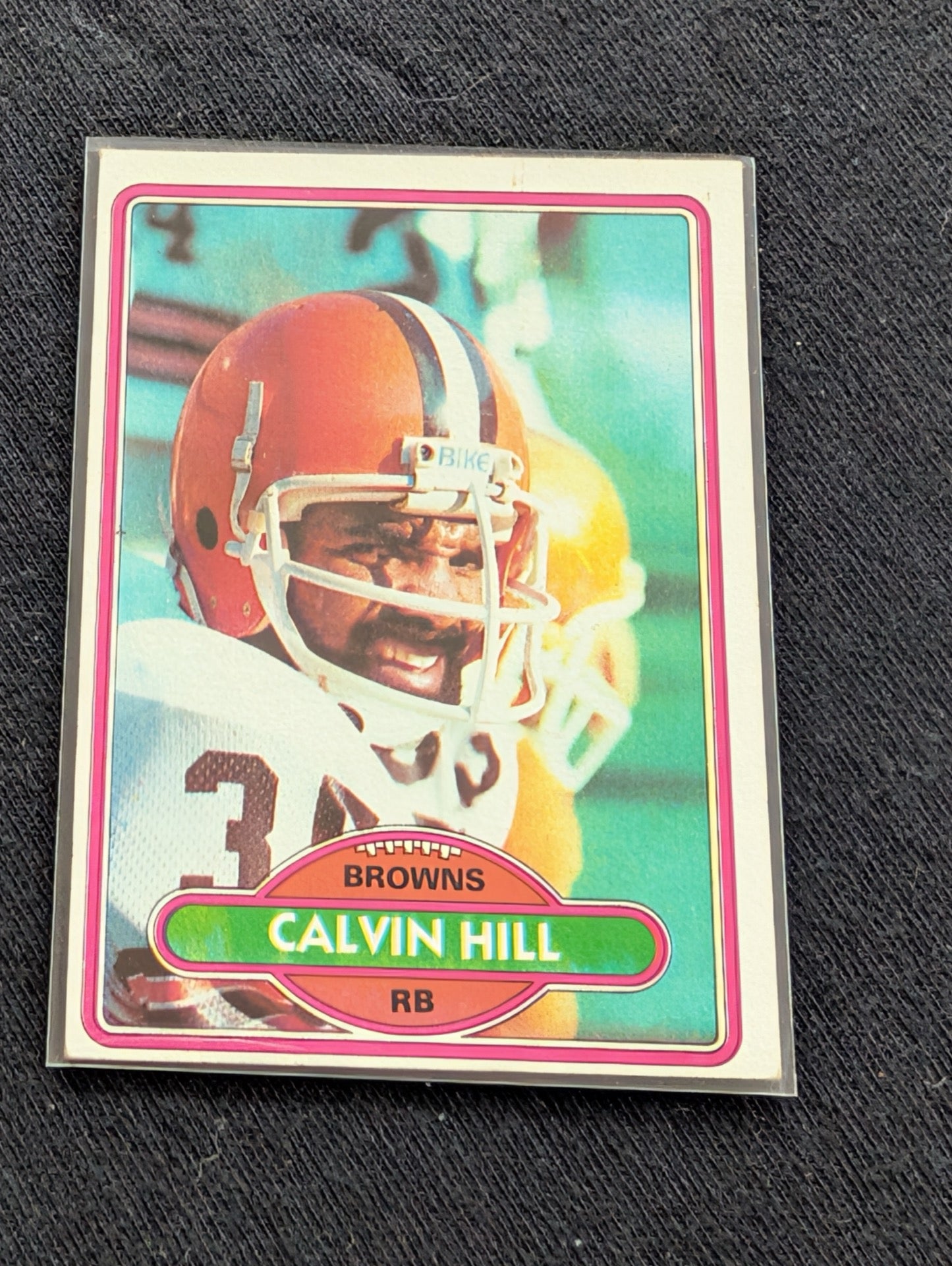 Calvin Hill 1979 & 1980 Topps Cleveland Browns Lot (2) Vintage RB Cards