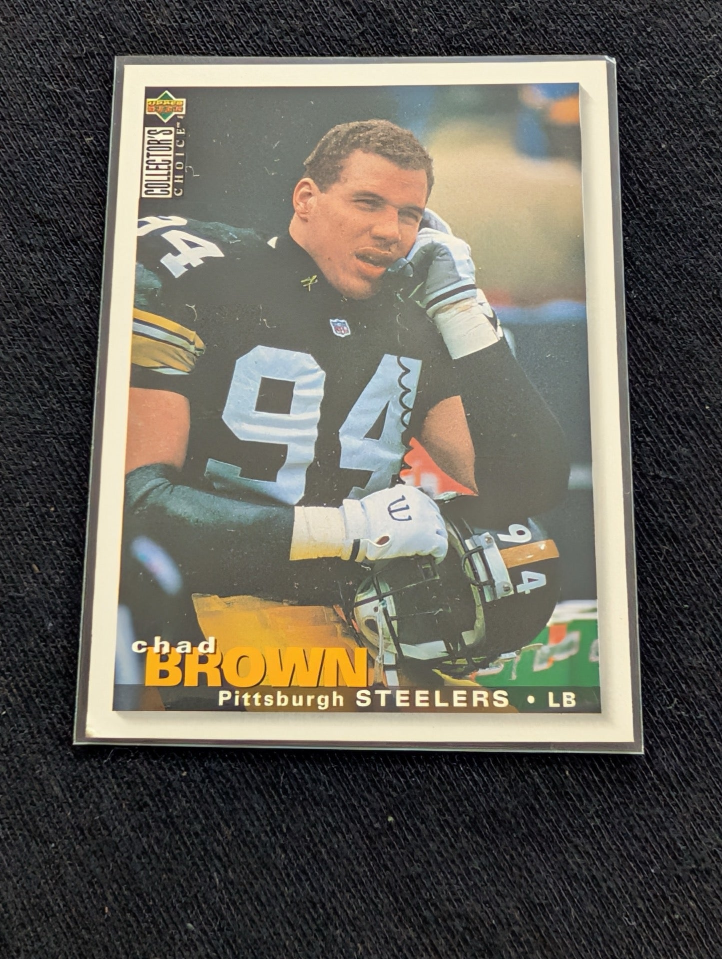 Chad Brown 1993 Collector's Choice Steelers ROOKIE Lot (2) RC LB Cards