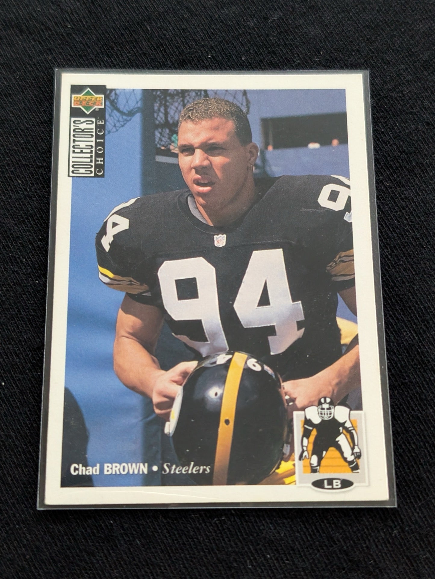 Chad Brown 1993 Collector's Choice Steelers ROOKIE Lot (2) RC LB Cards