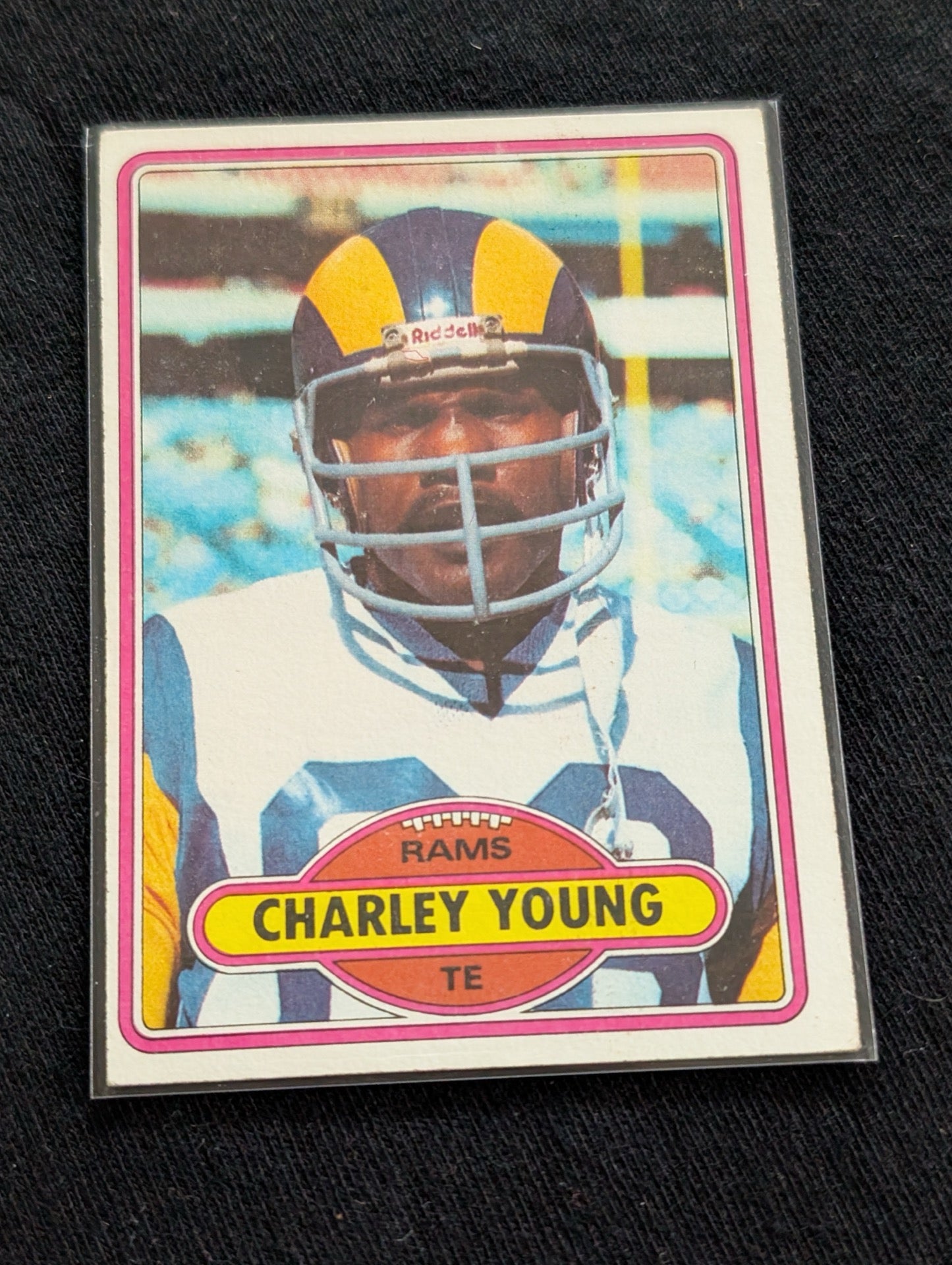 Charley Young Lot (2) 1978 Topps 49ers & 1979 Topps Rams Vintage TE Cards