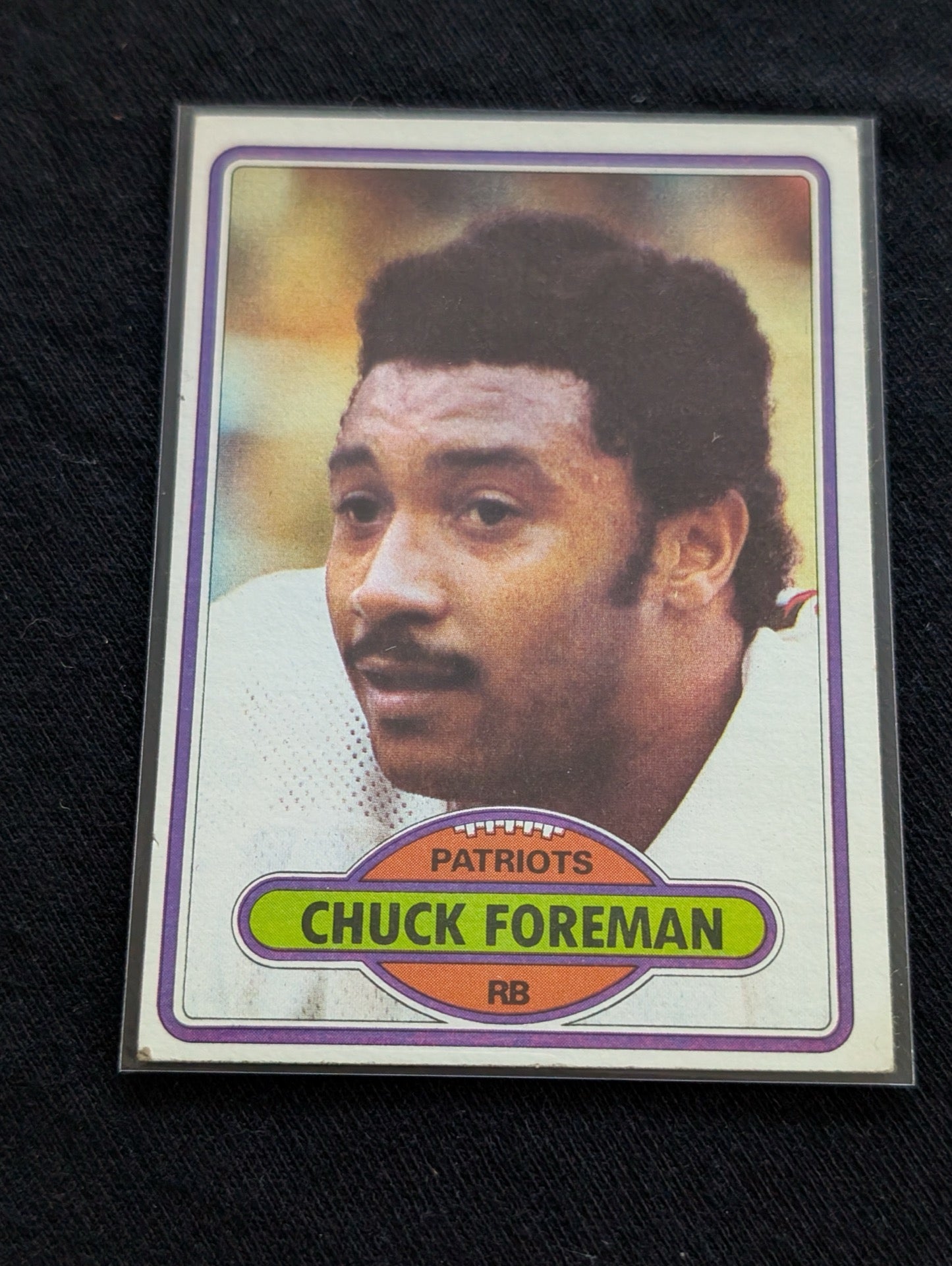 Chuck Foreman 1980 & 1981 Topps Patriots Lot (2) Vikings Legend RB Cards