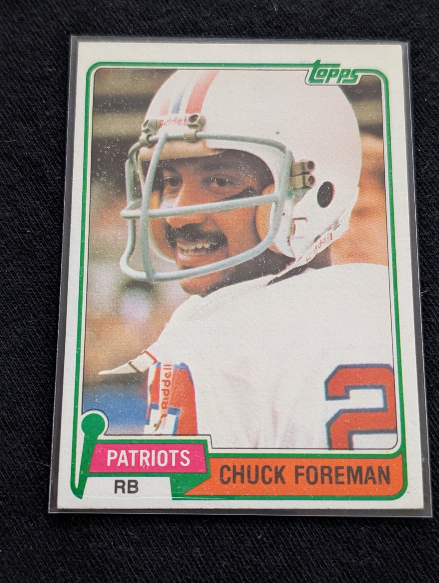 Chuck Foreman 1980 & 1981 Topps Patriots Lot (2) Vikings Legend RB Cards