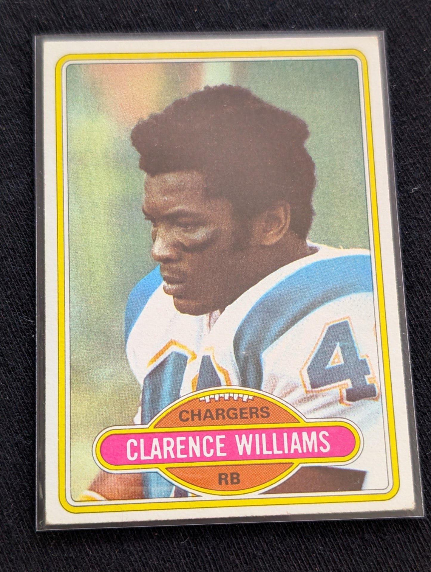 Clarence Williams 1979 & 1980 Topps San Diego Chargers Lot (2) Vintage RB