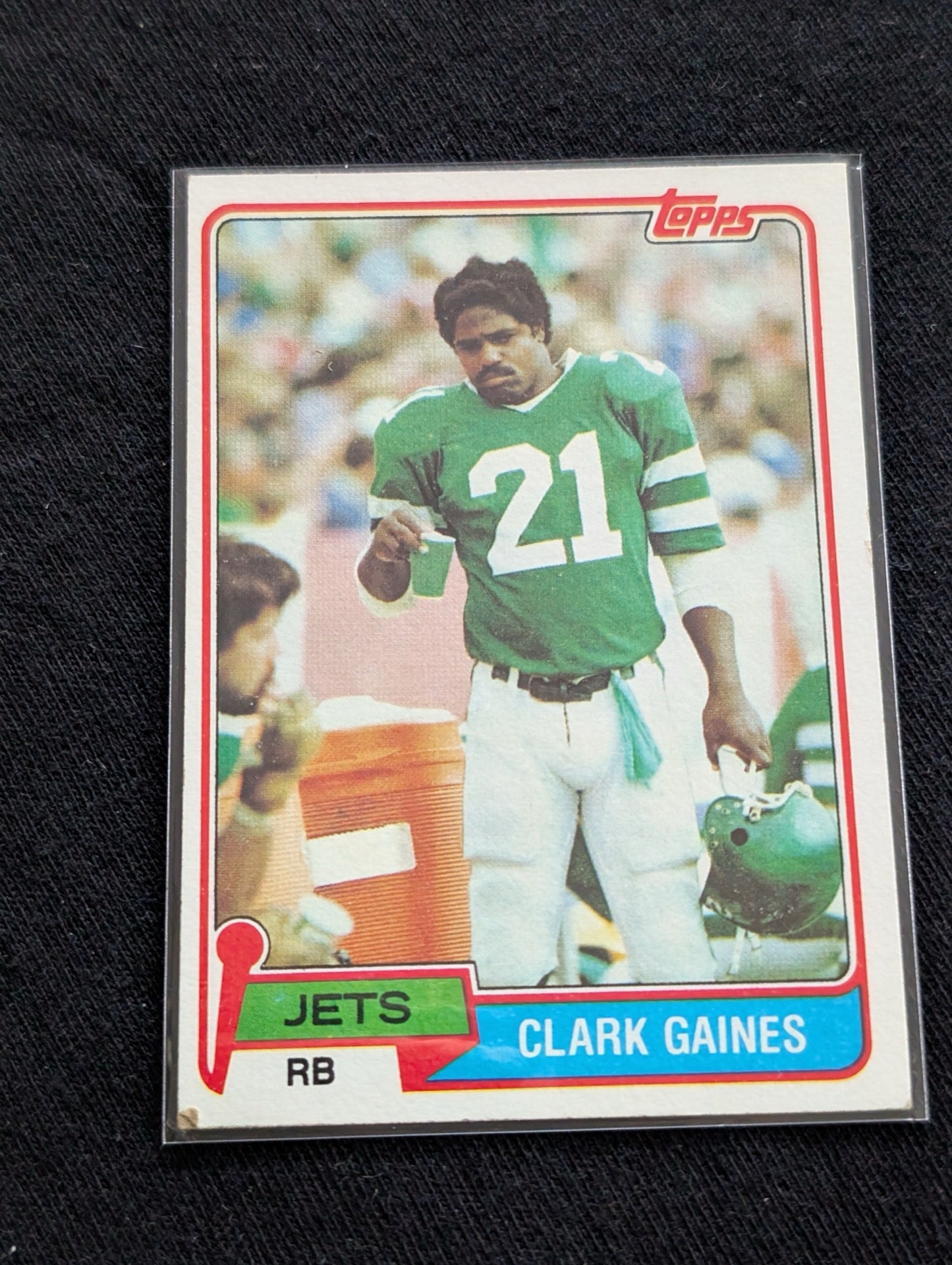 Clark Gaines 1979 & 1980 Topps New York Jets Lot (2) Vintage RB Cards