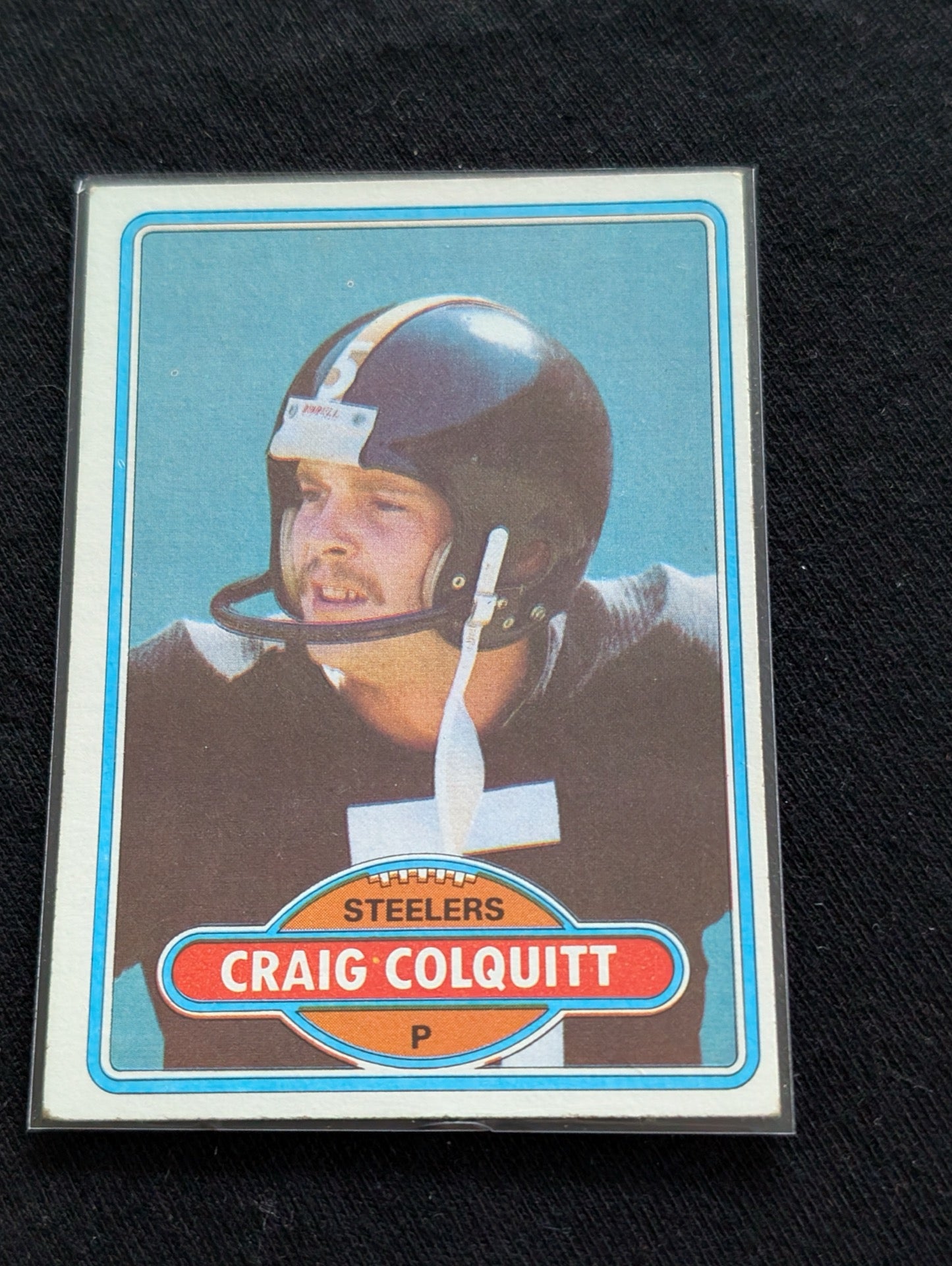 Craig Colquitt 1979 & 1981 Topps Steelers Lot (2) 2x Super Bowl Champ Punter