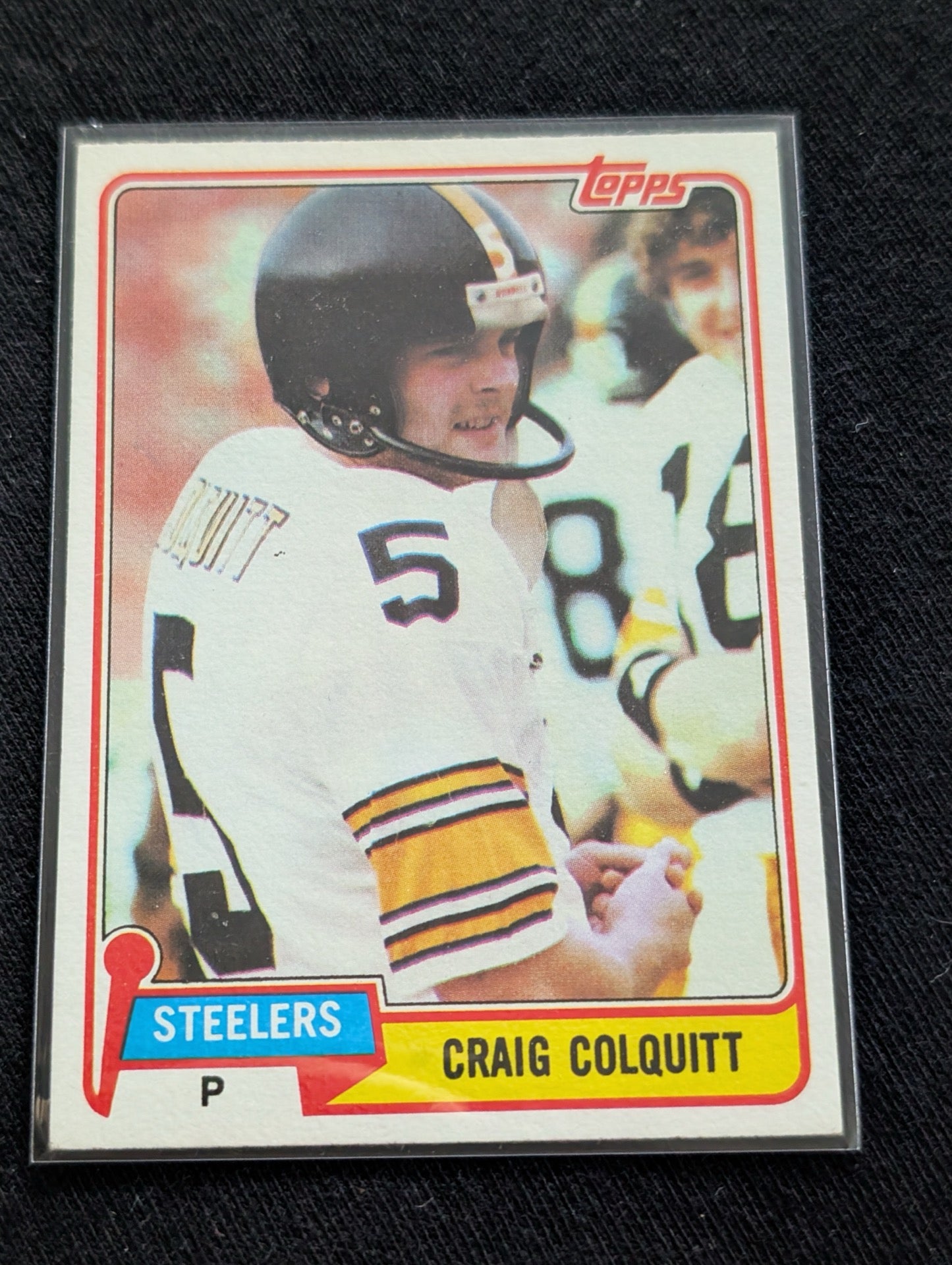 Craig Colquitt 1979 & 1981 Topps Steelers Lot (2) 2x Super Bowl Champ Punter