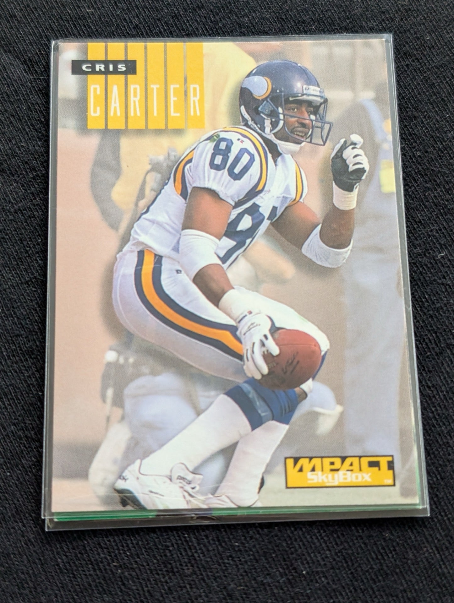 Cris Carter HOF Vikings Lot (4) 90s Cards Fleer Playoff Collector's Choice