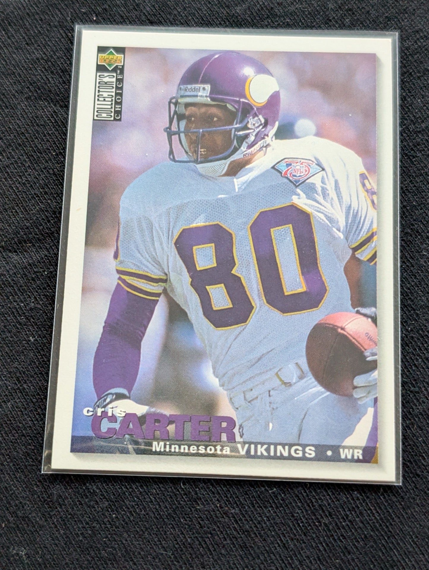 Cris Carter HOF Vikings Lot (4) 90s Cards Fleer Playoff Collector's Choice